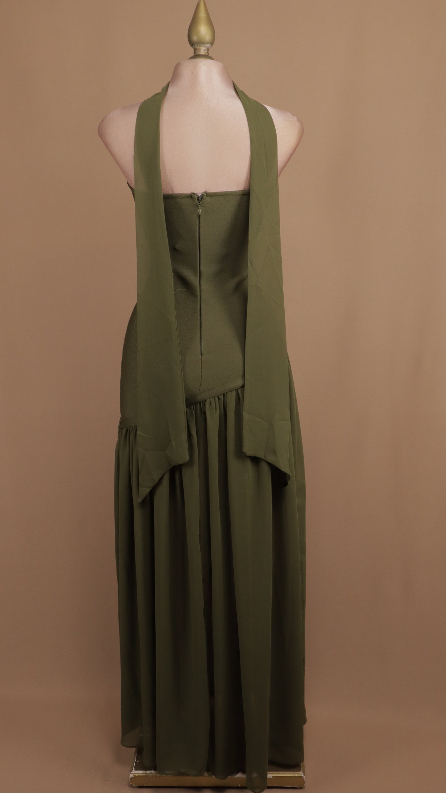 Vestido largo straple de bandage