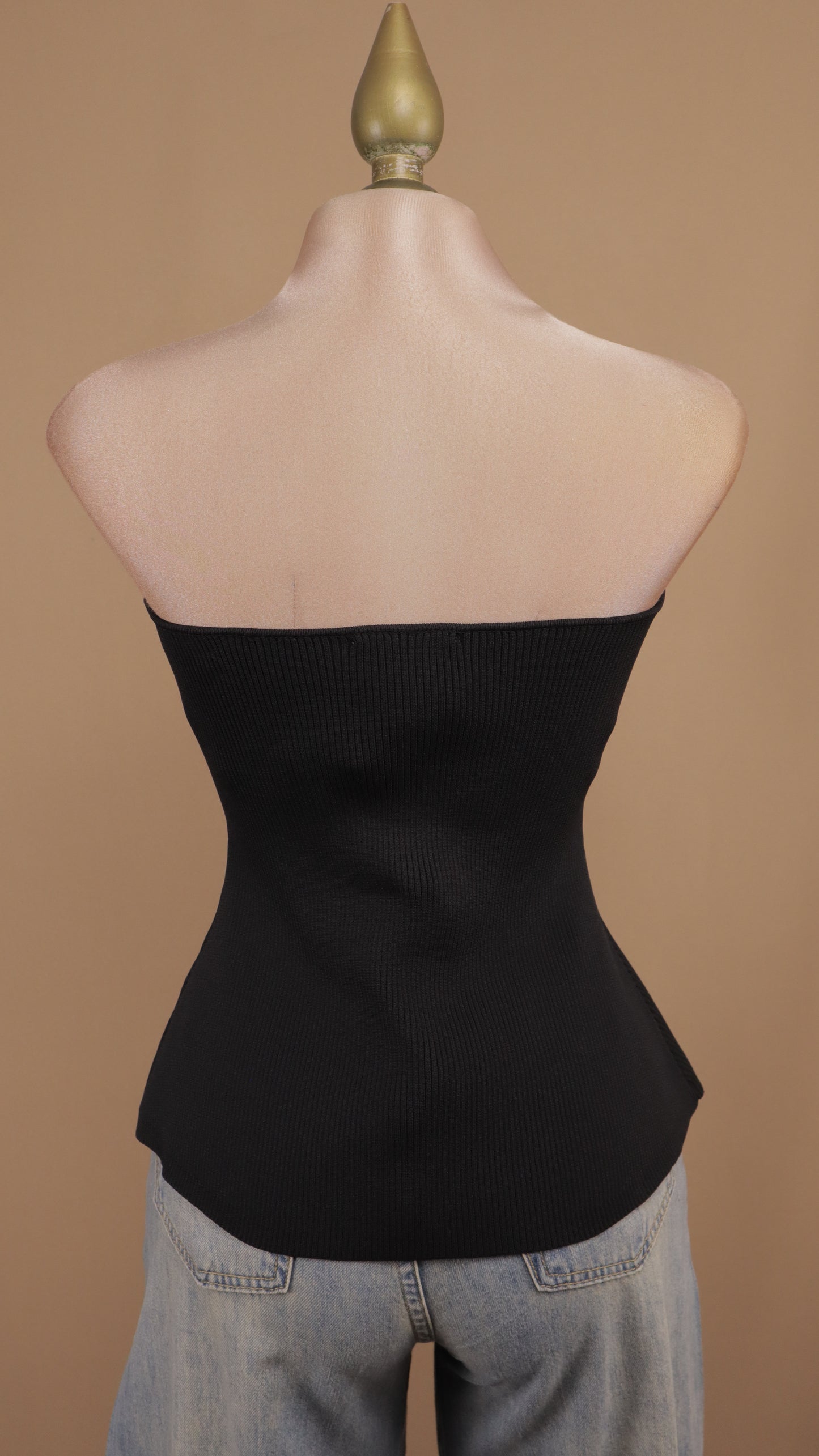 Blusa estraple con botones