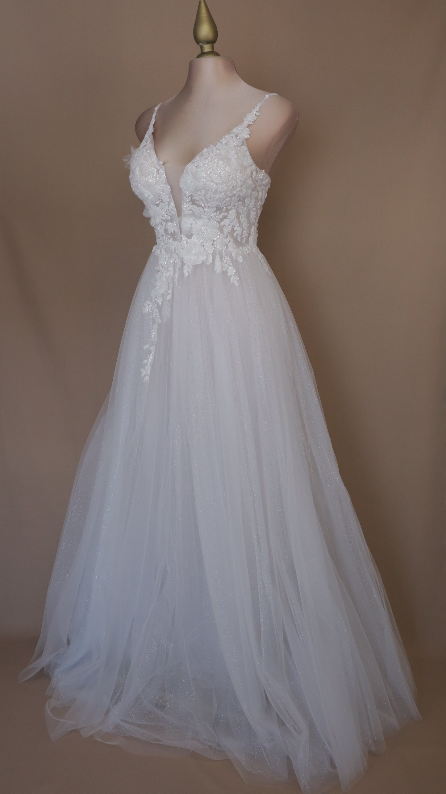 Vestido de novia corte princesa