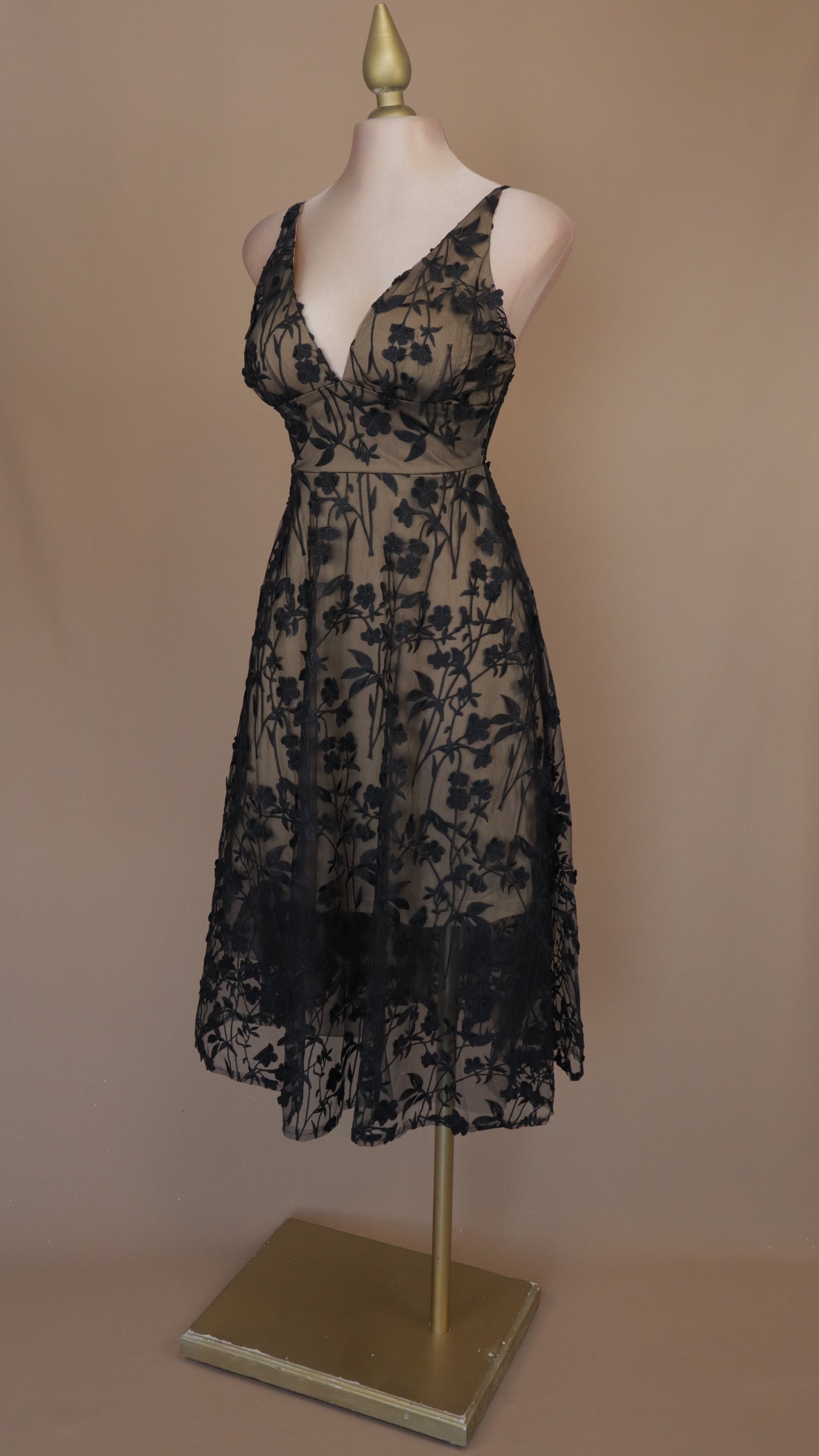 Vestido midi linea A