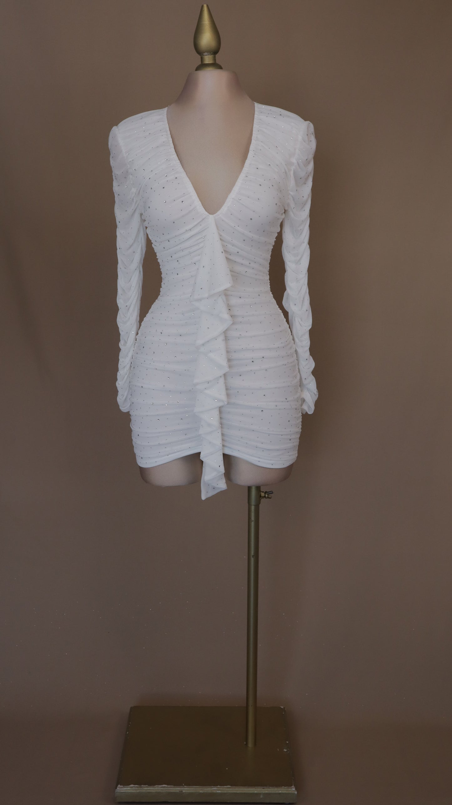 Vestido corto zirconia