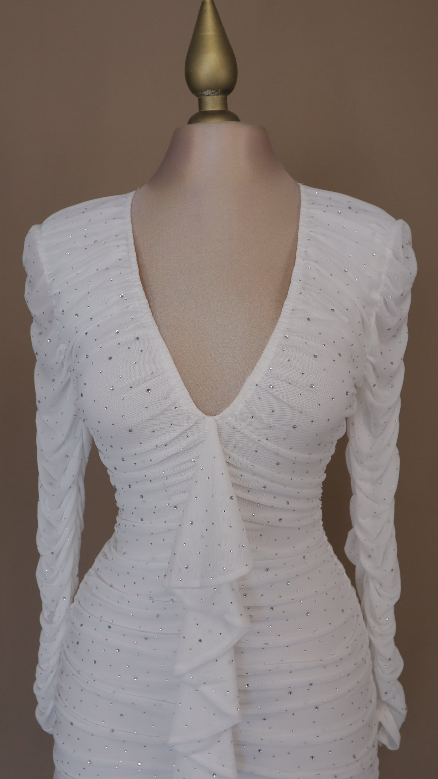 Vestido corto zirconia