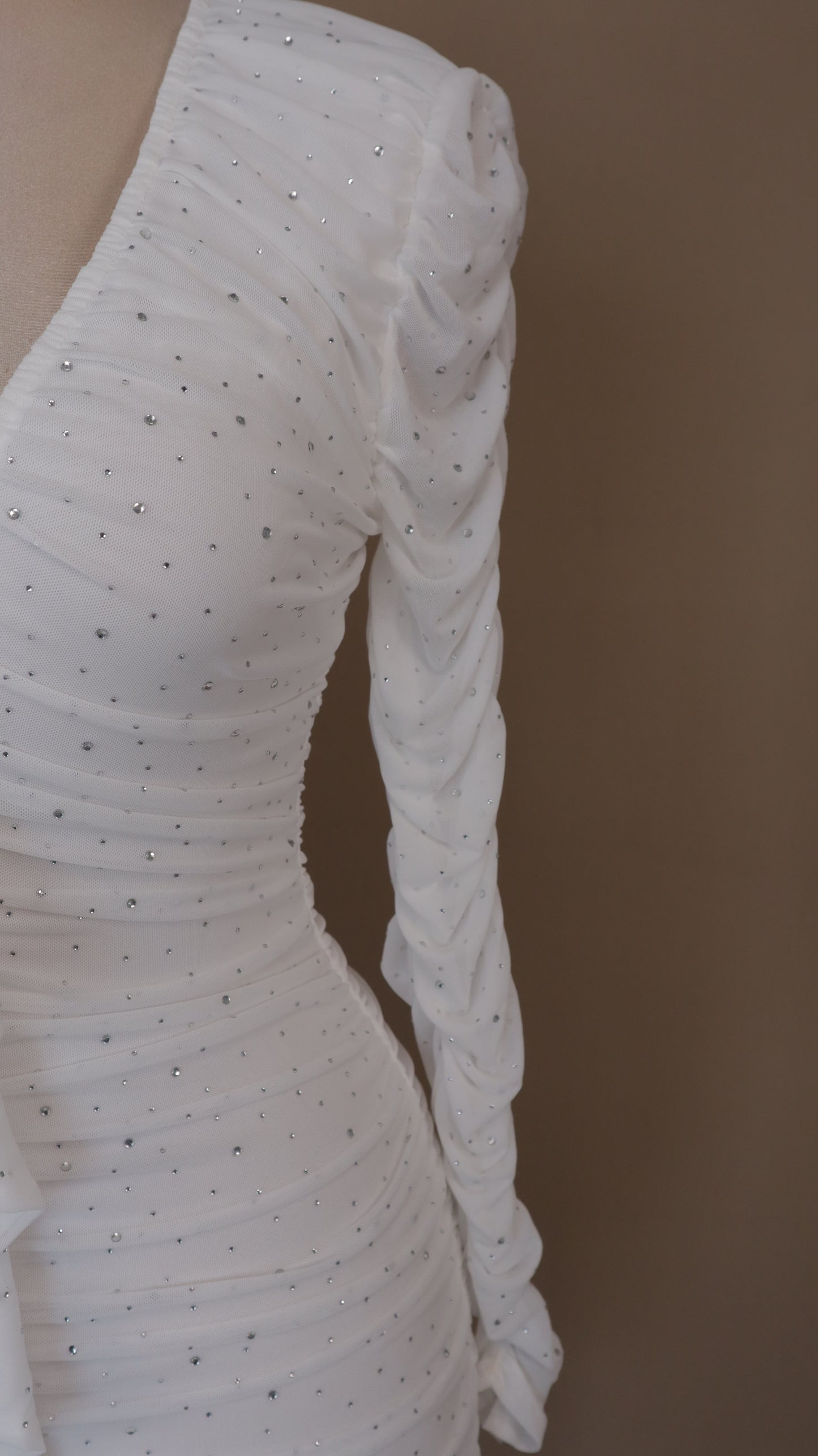 Vestido corto zirconia