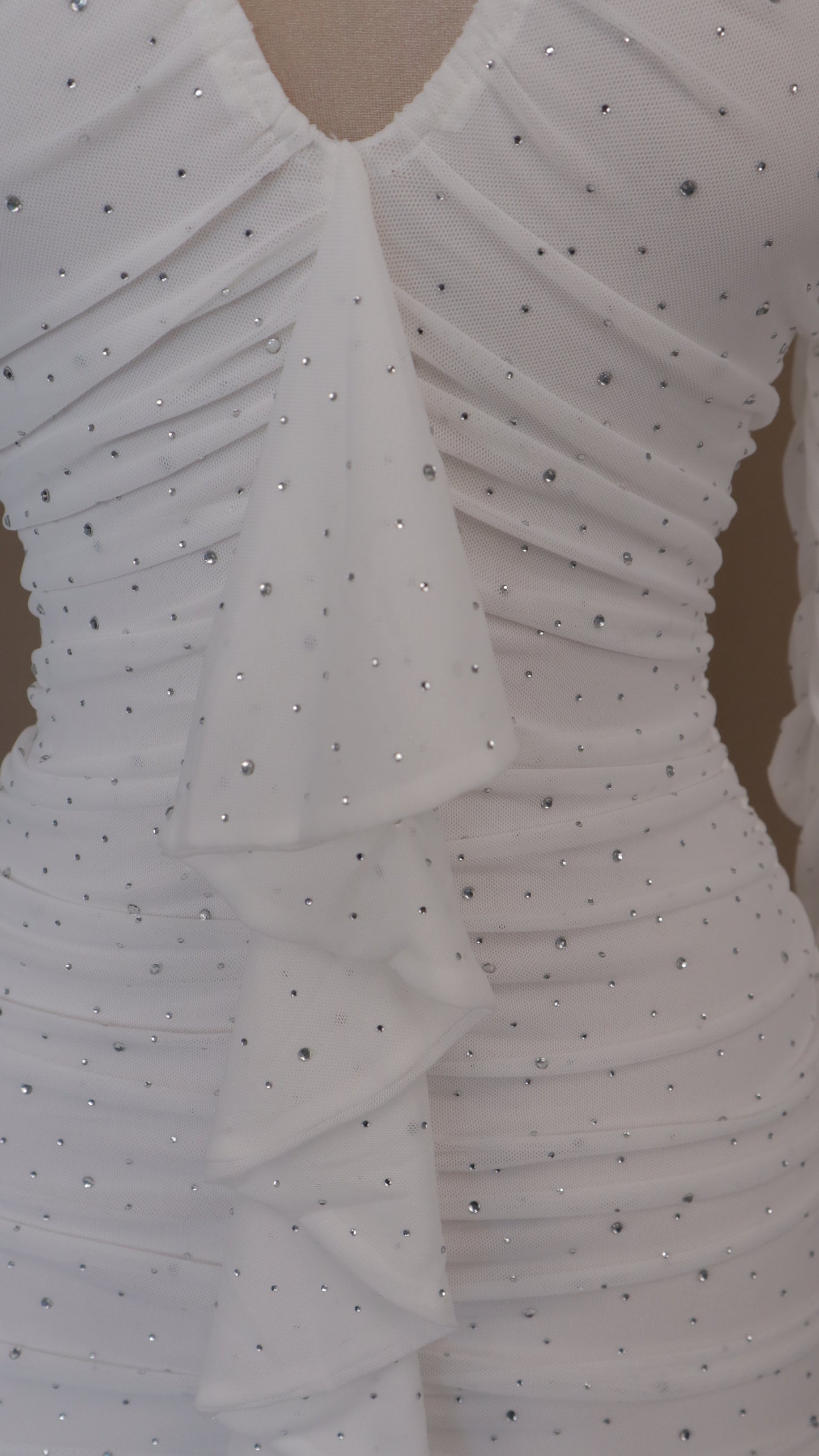 Vestido corto zirconia
