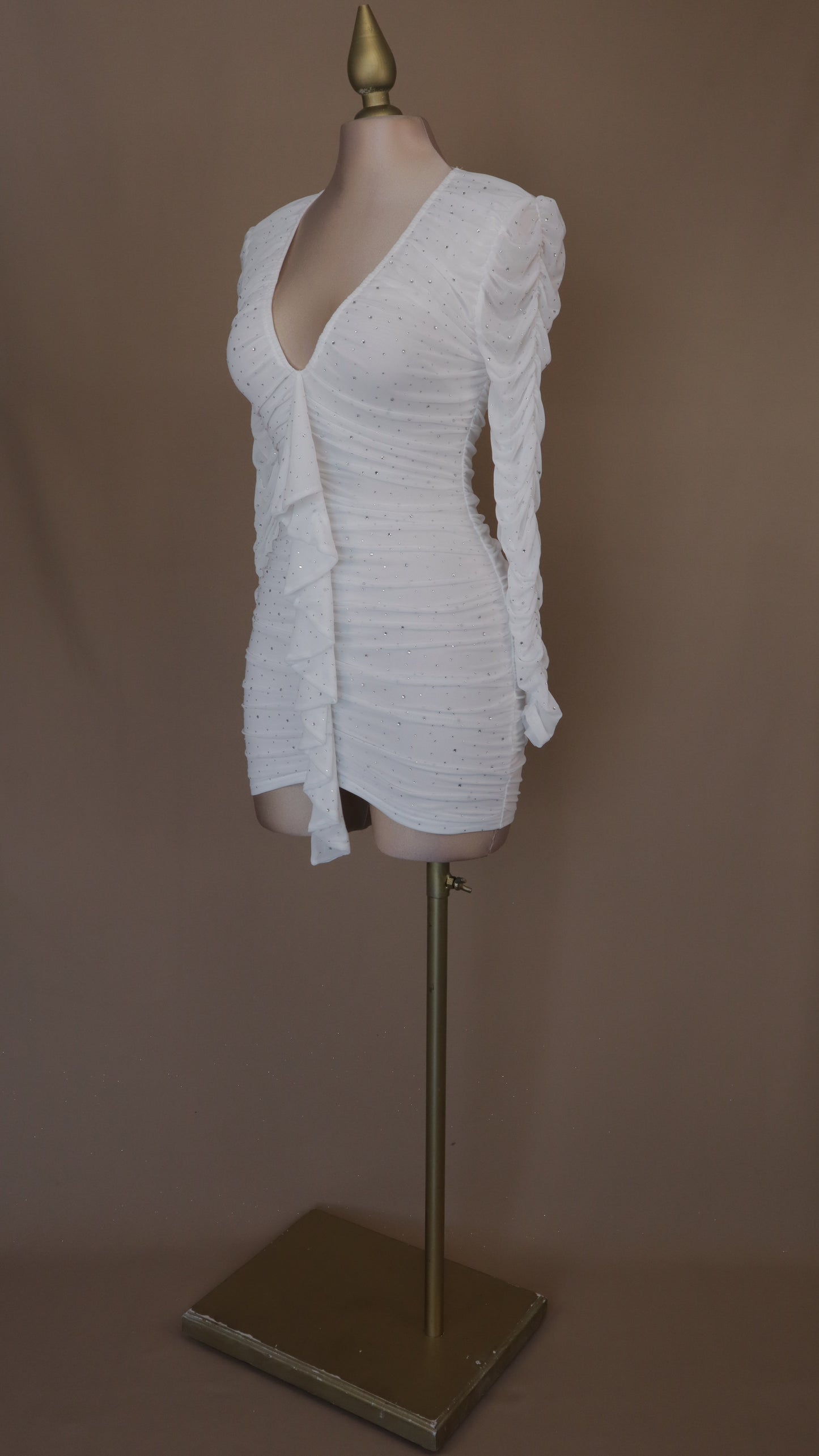 Vestido corto zirconia