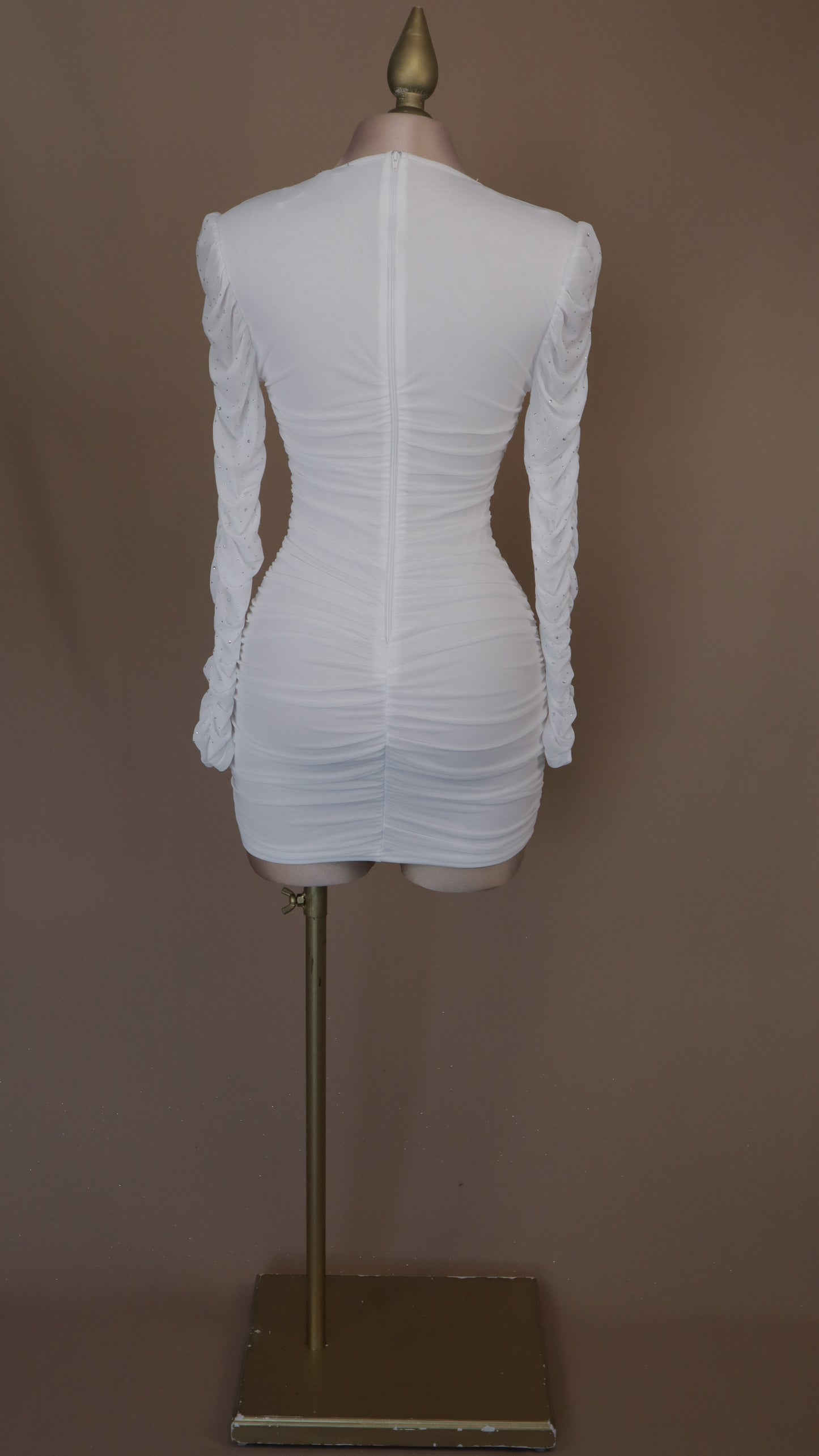 Vestido corto zirconia