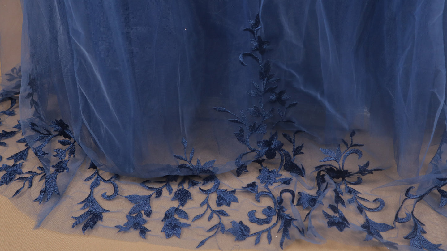 Vestido largo presa de gales