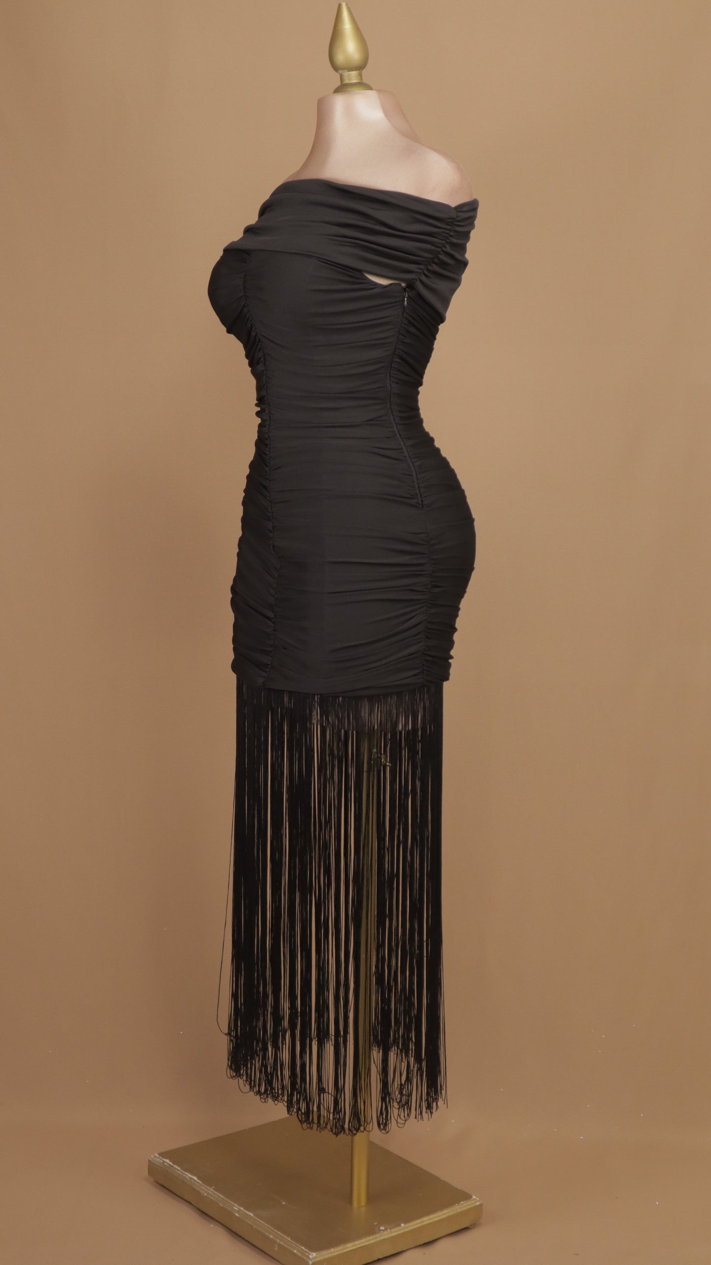 Vestido midi de coctel