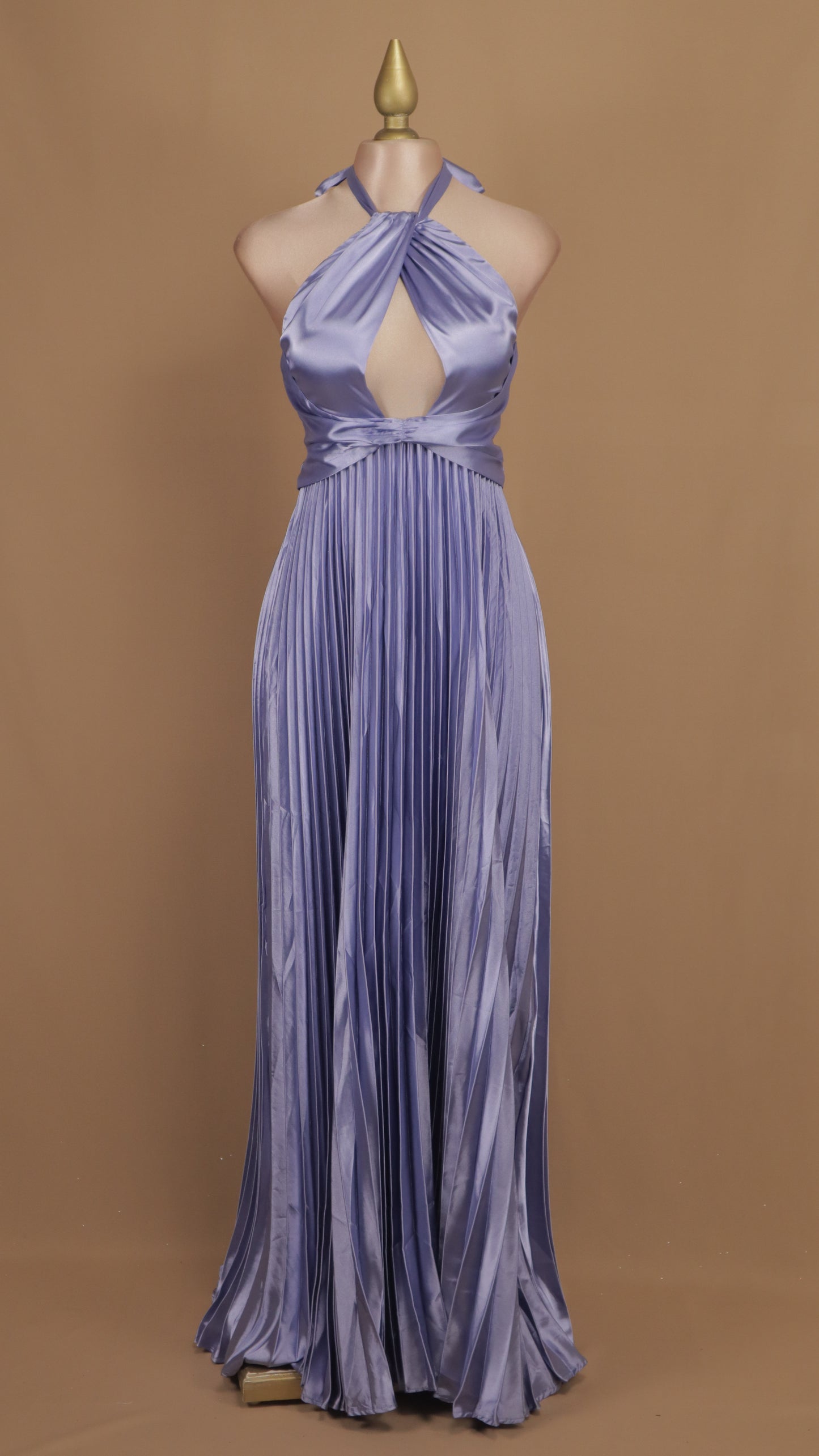 Vestido largo satin