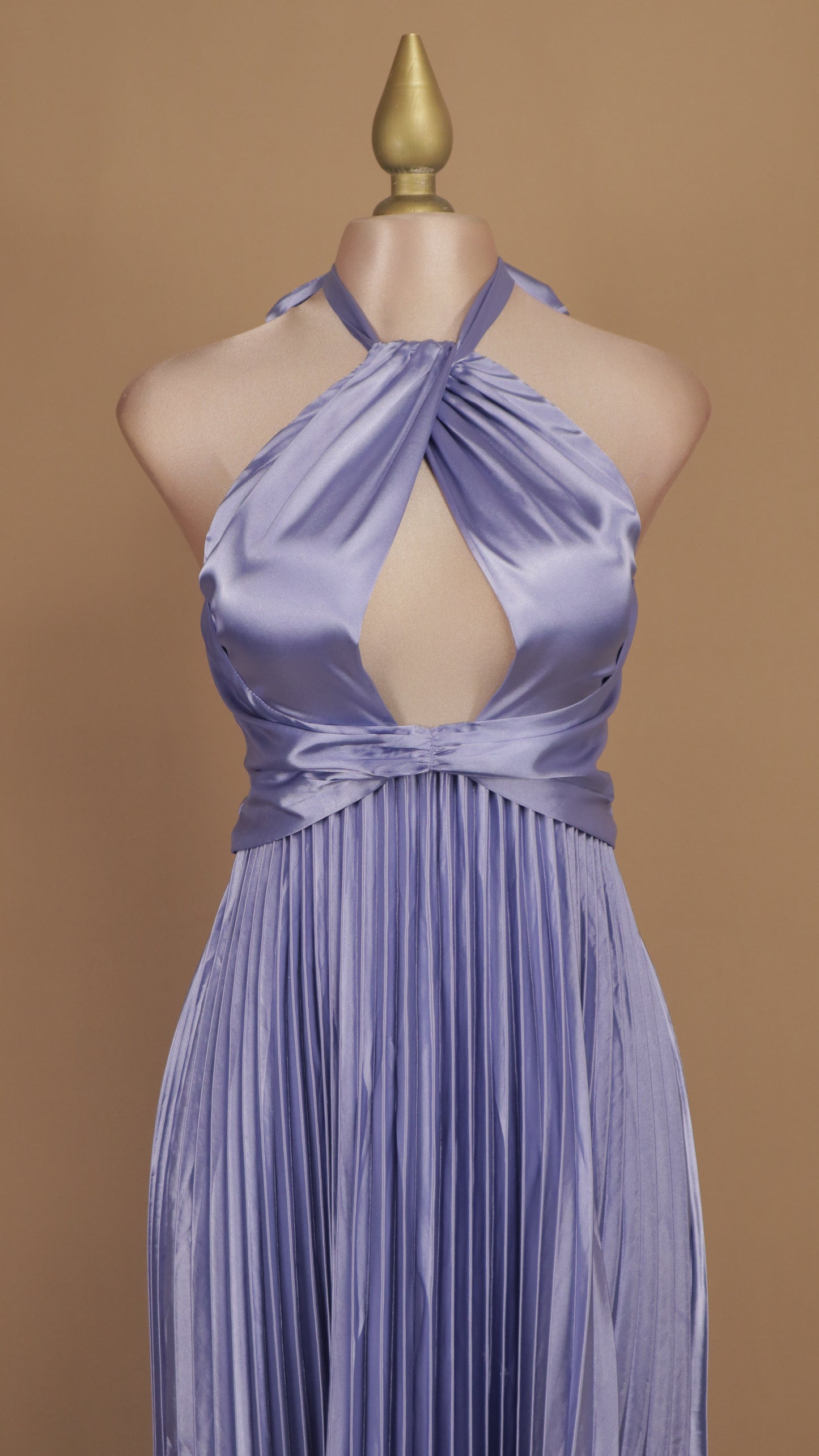 Vestido largo satin