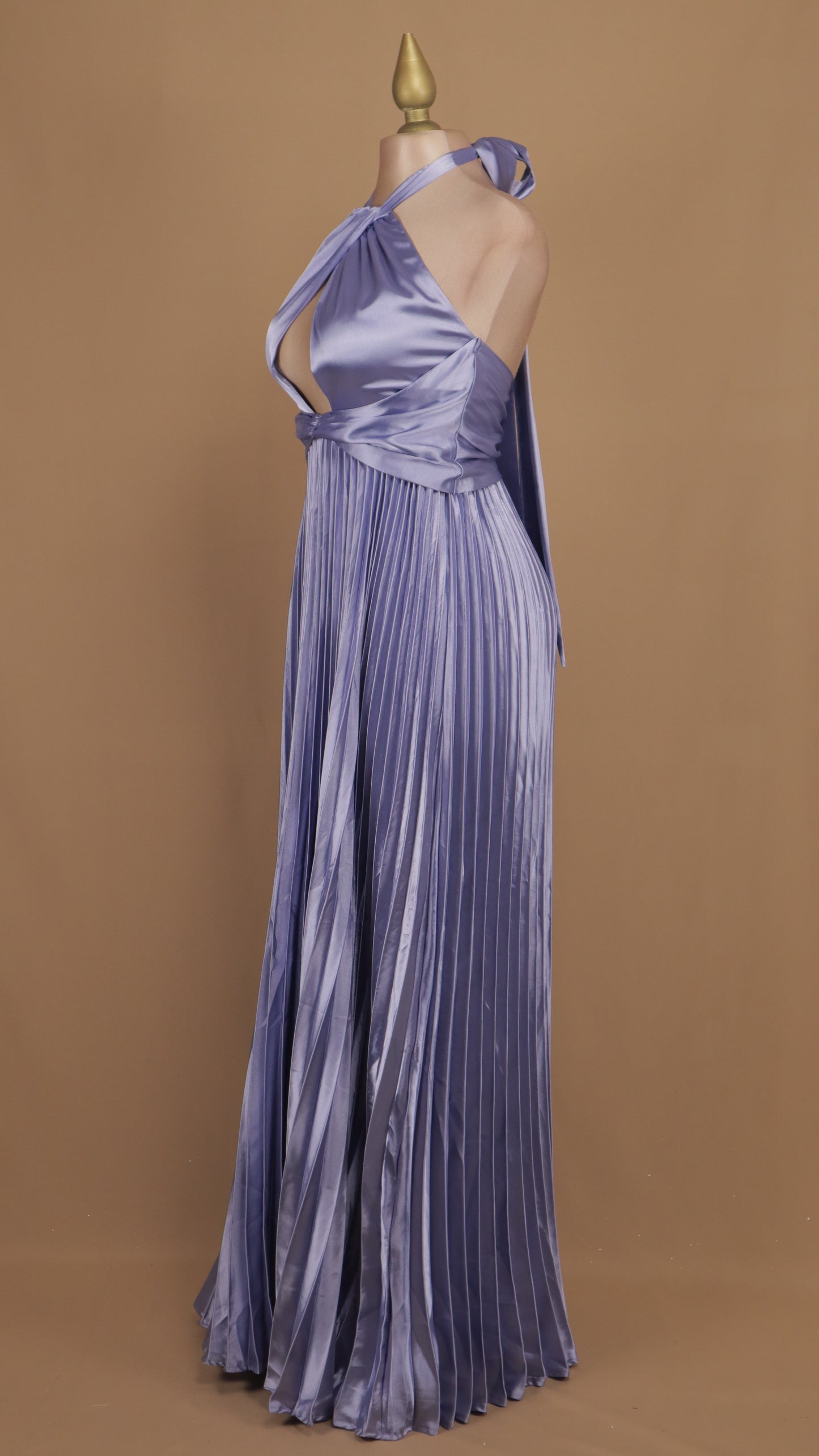 Vestido largo satin
