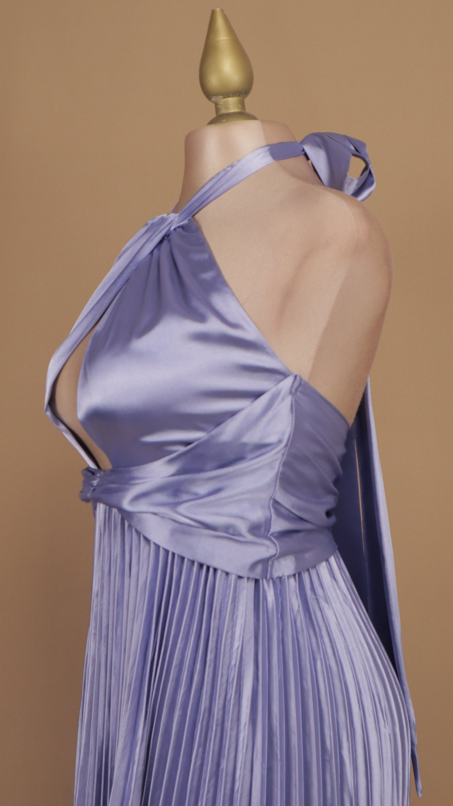Vestido largo satin