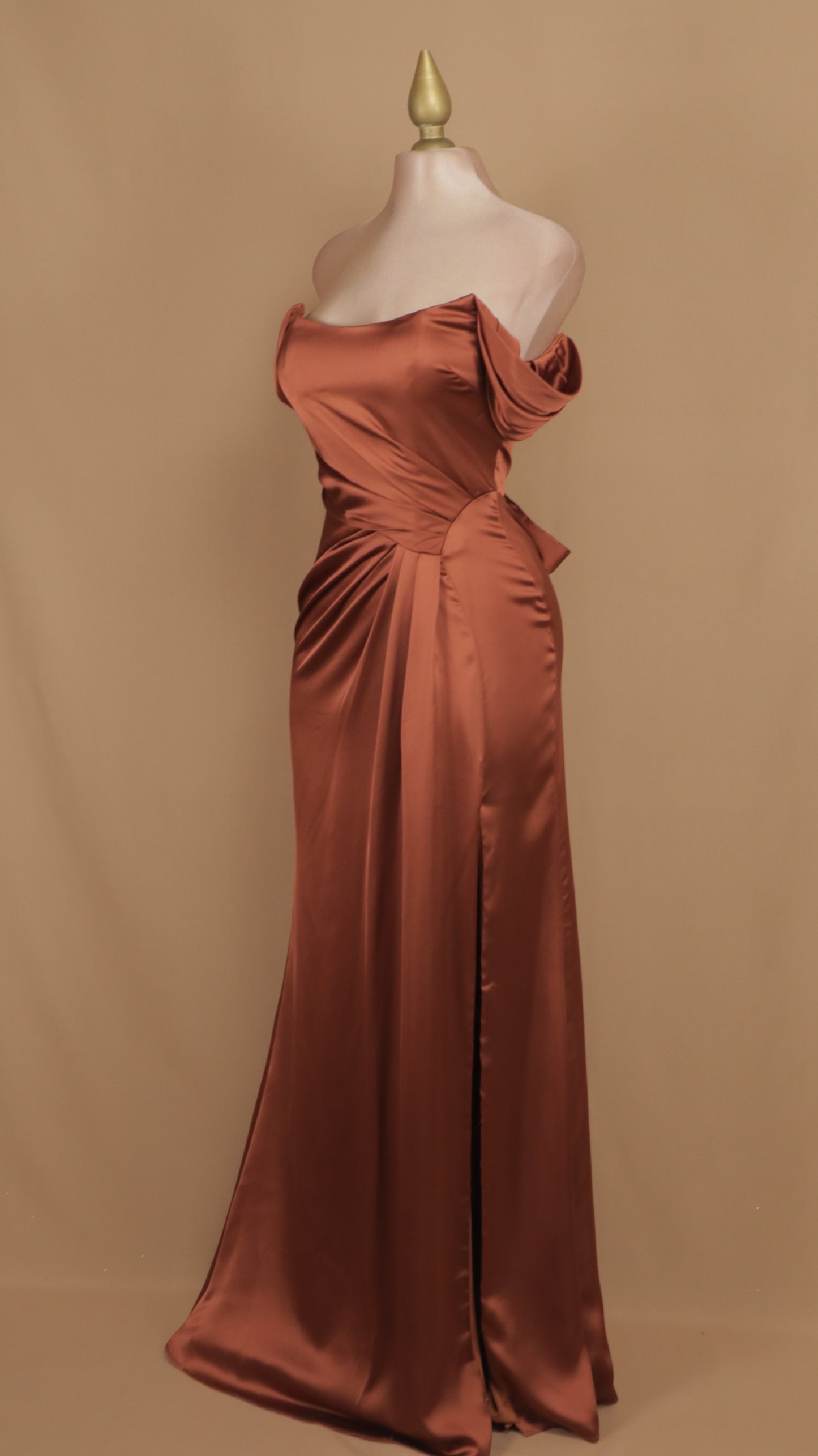 Vestido largo clásico corset