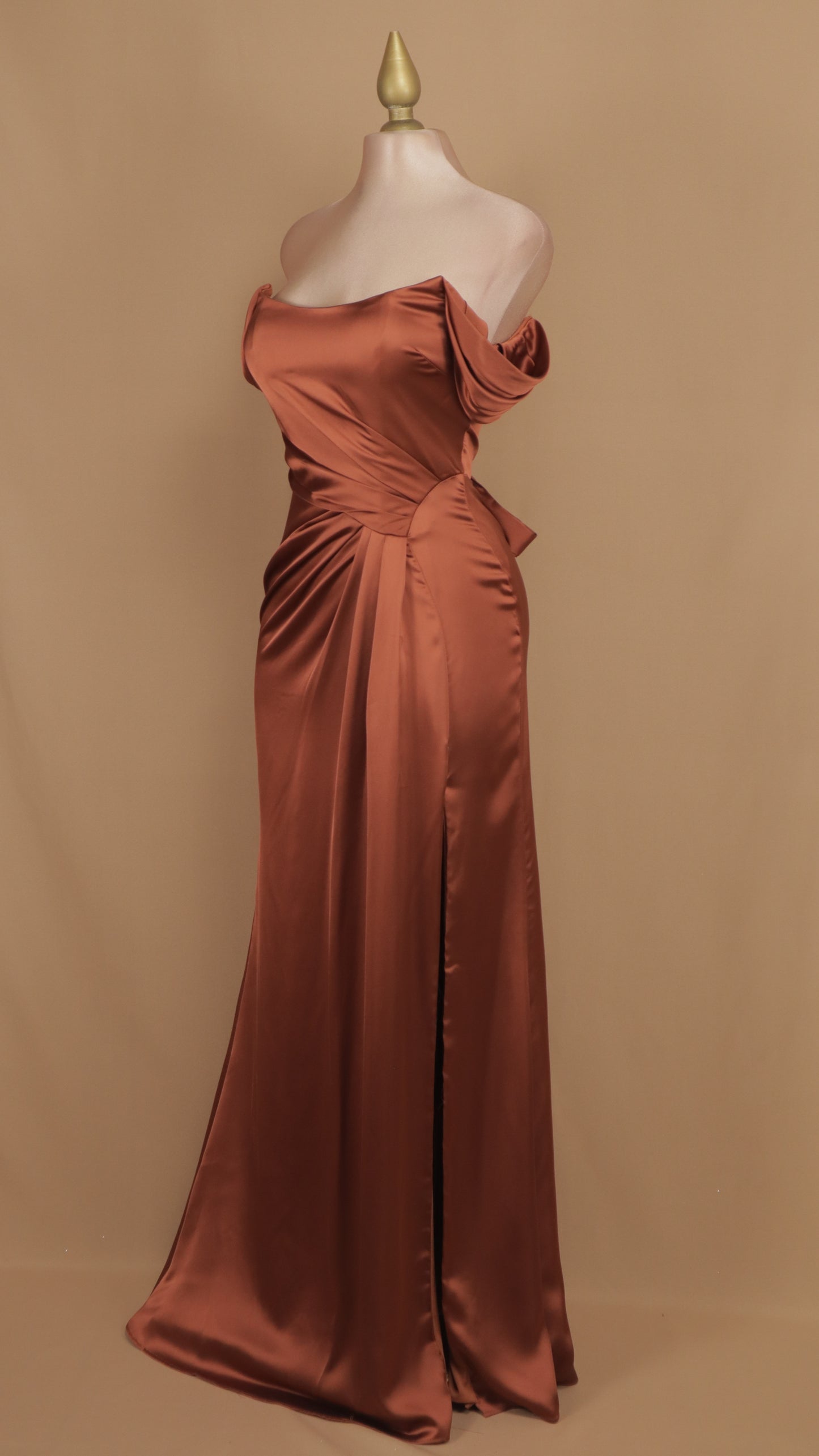 Vestido largo clásico corset