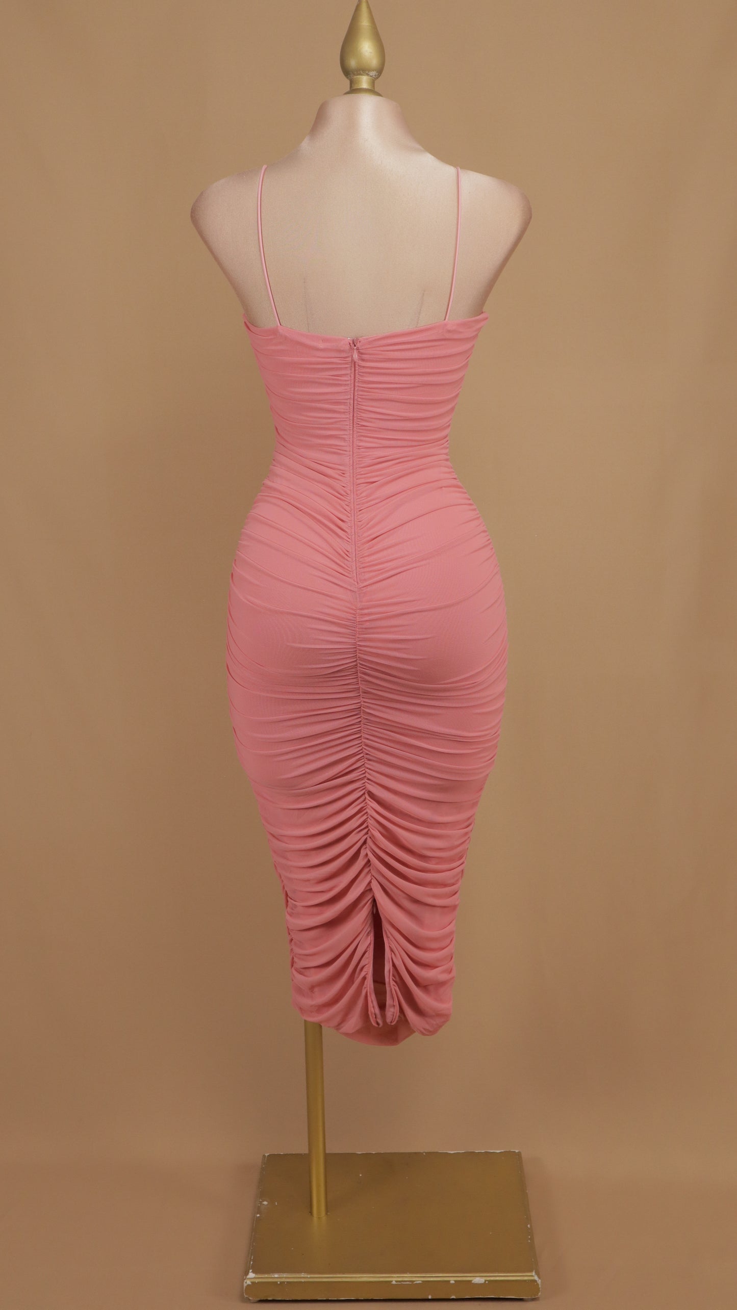 Vestido maxi plisado sensual