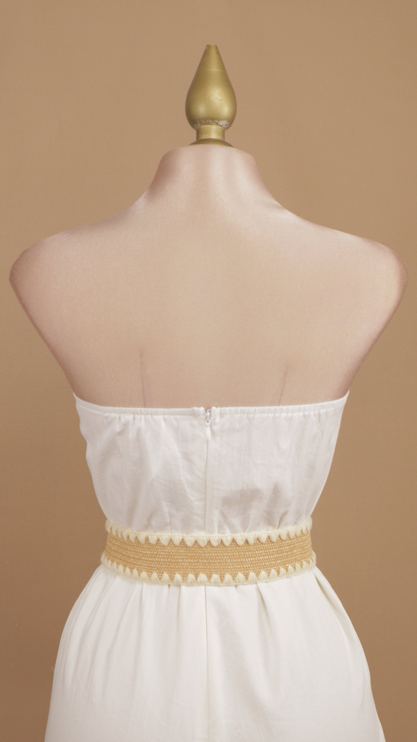 Palazzo lino con cinto tejido