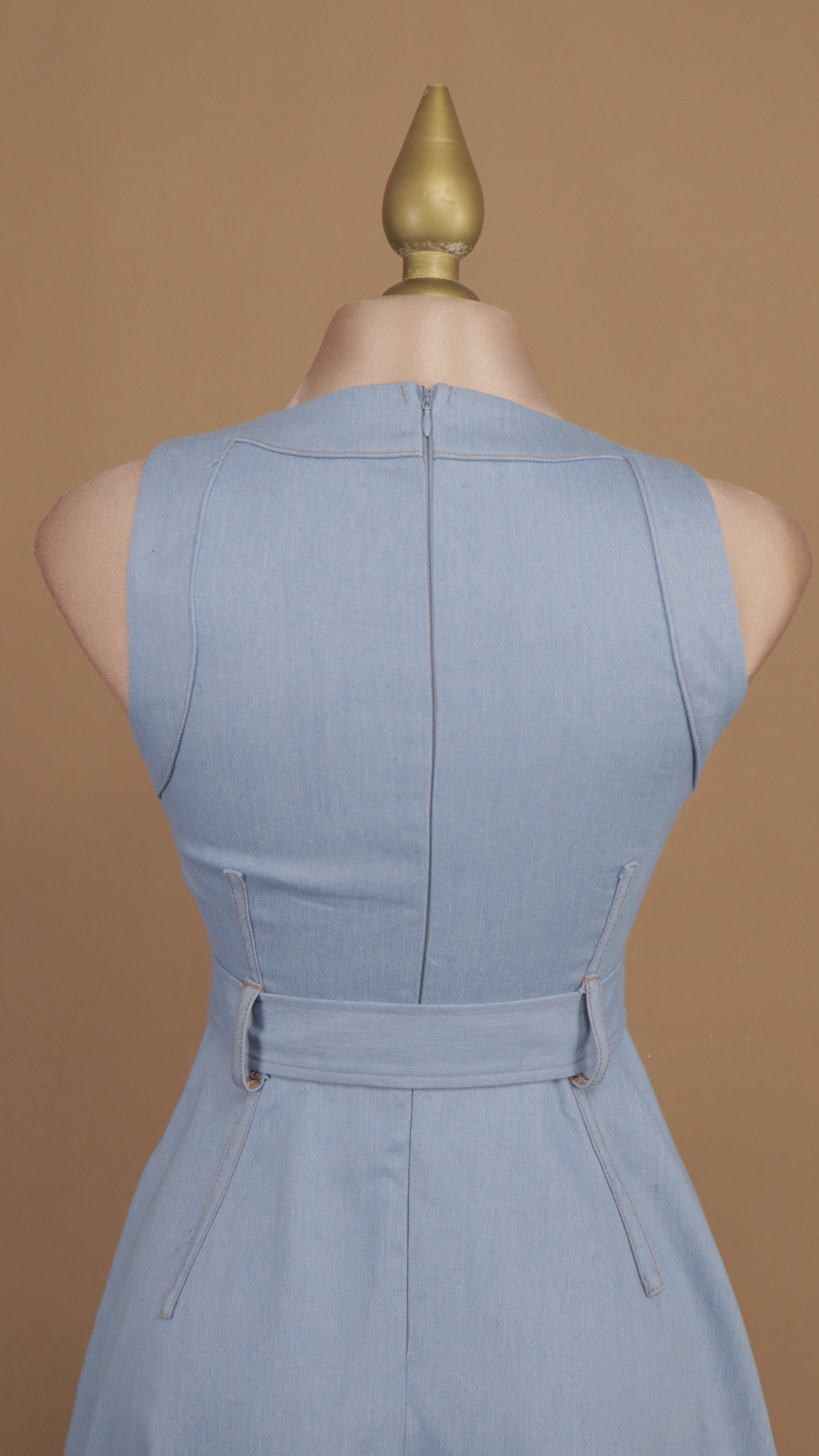 Vestido midi mezclilla