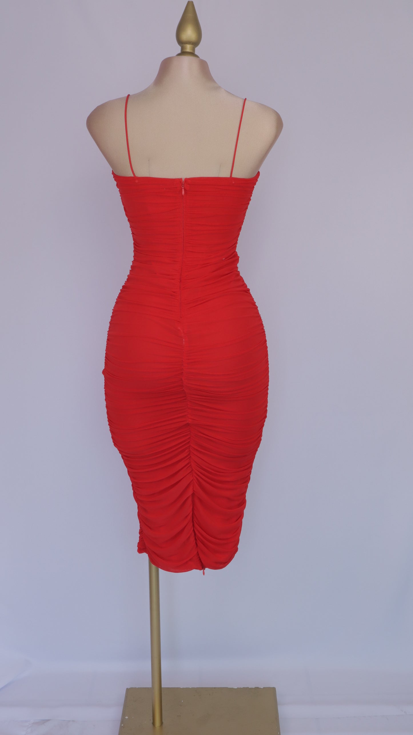 Vestido maxi plisado sensual