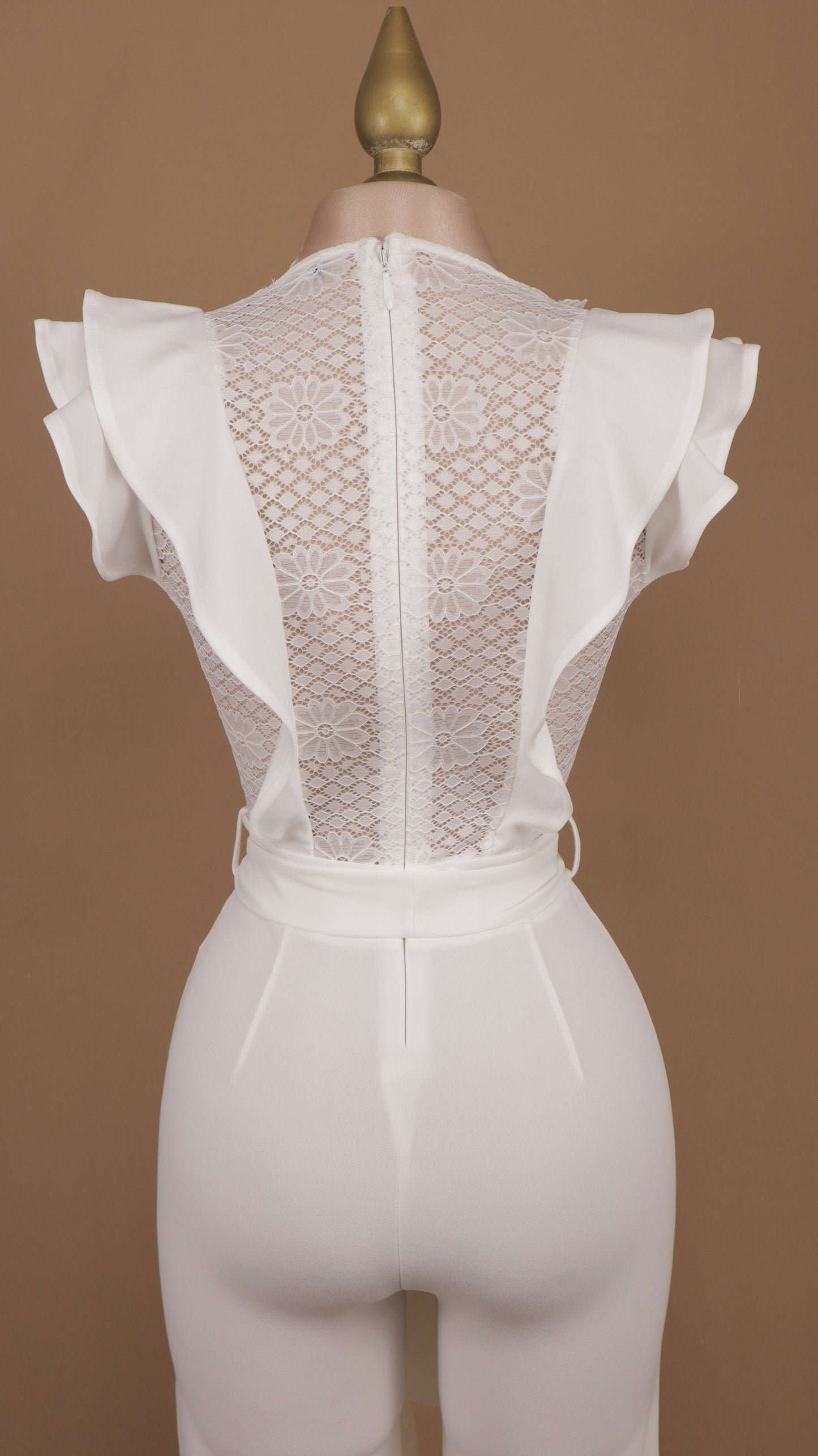 Palazzo con encaje en busto