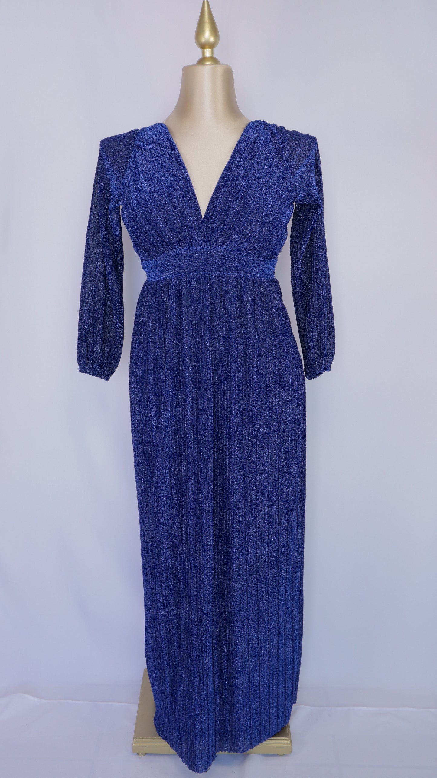 Vestido talla extra largo con destellos