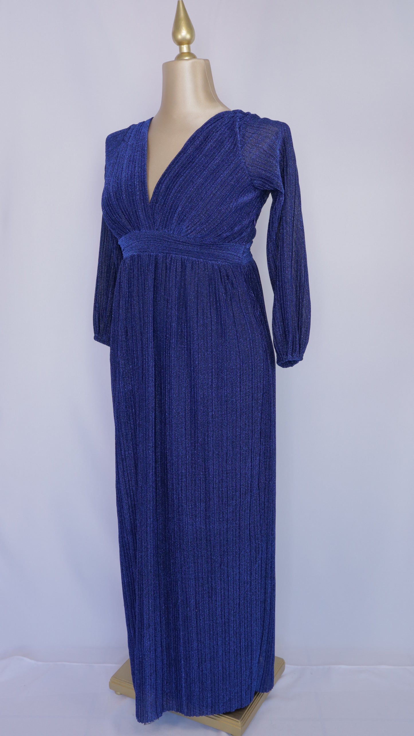 Vestido talla extra largo con destellos