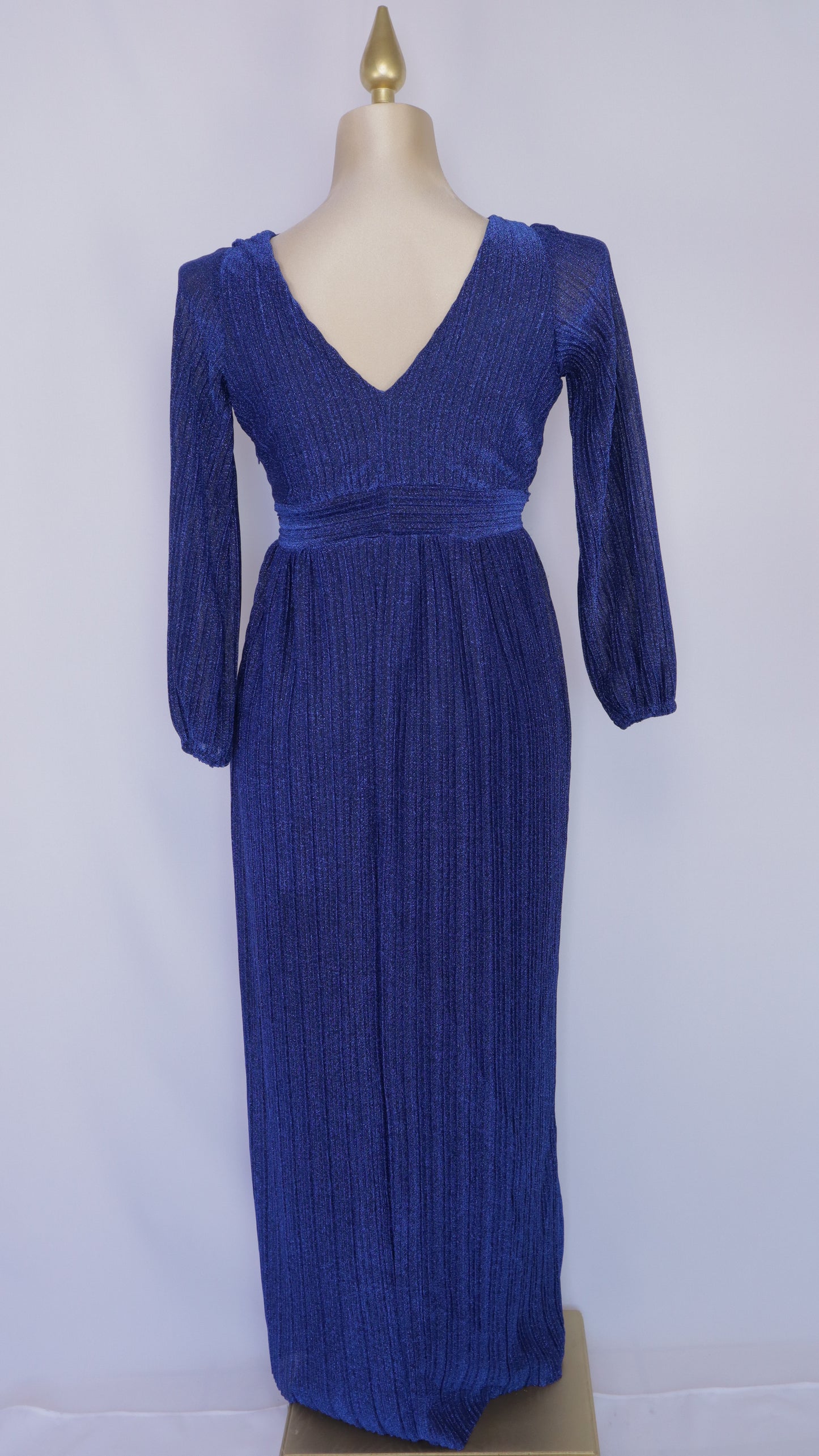 Vestido talla extra largo con destellos