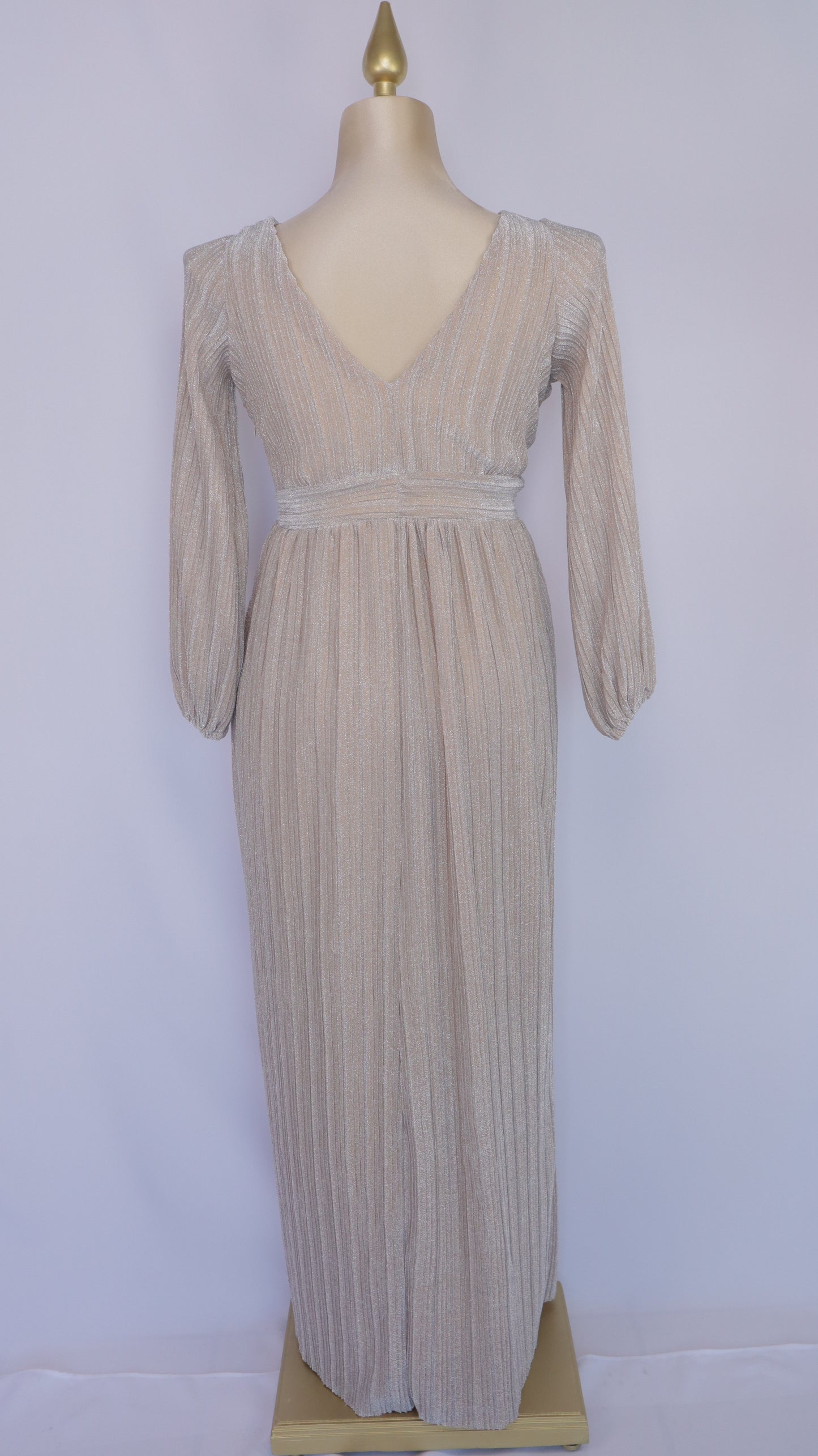 Vestido talla extra largo con destellos