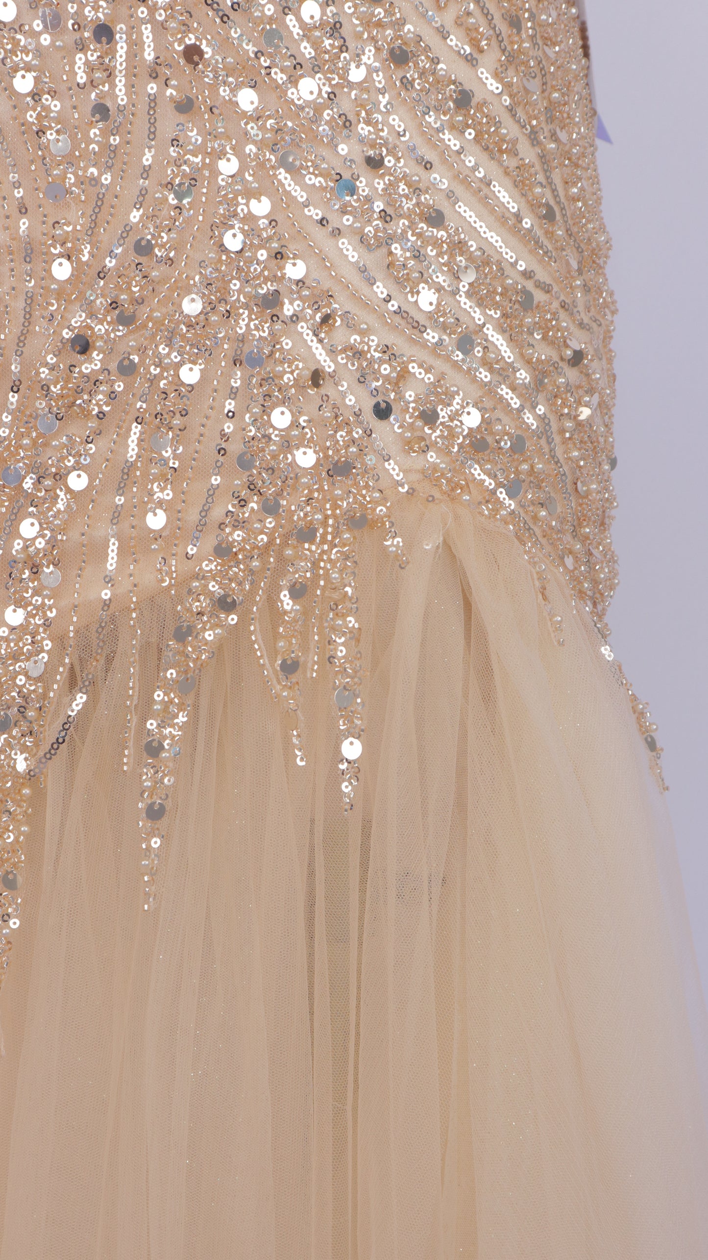 Vestido largo corte sirena estraple