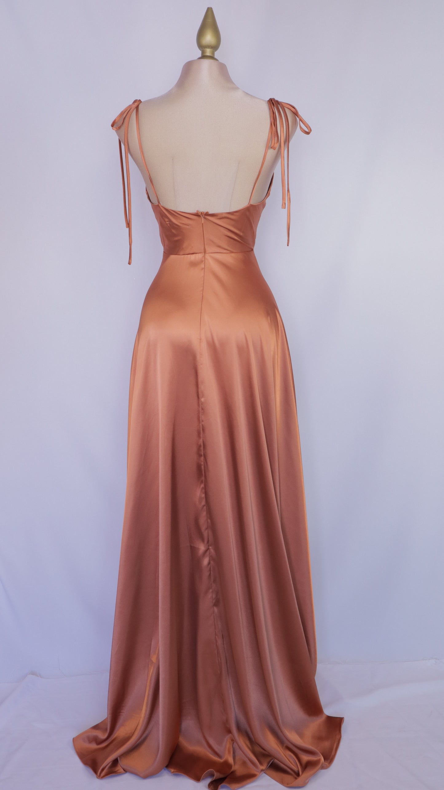 Vestido linea A de tirantes