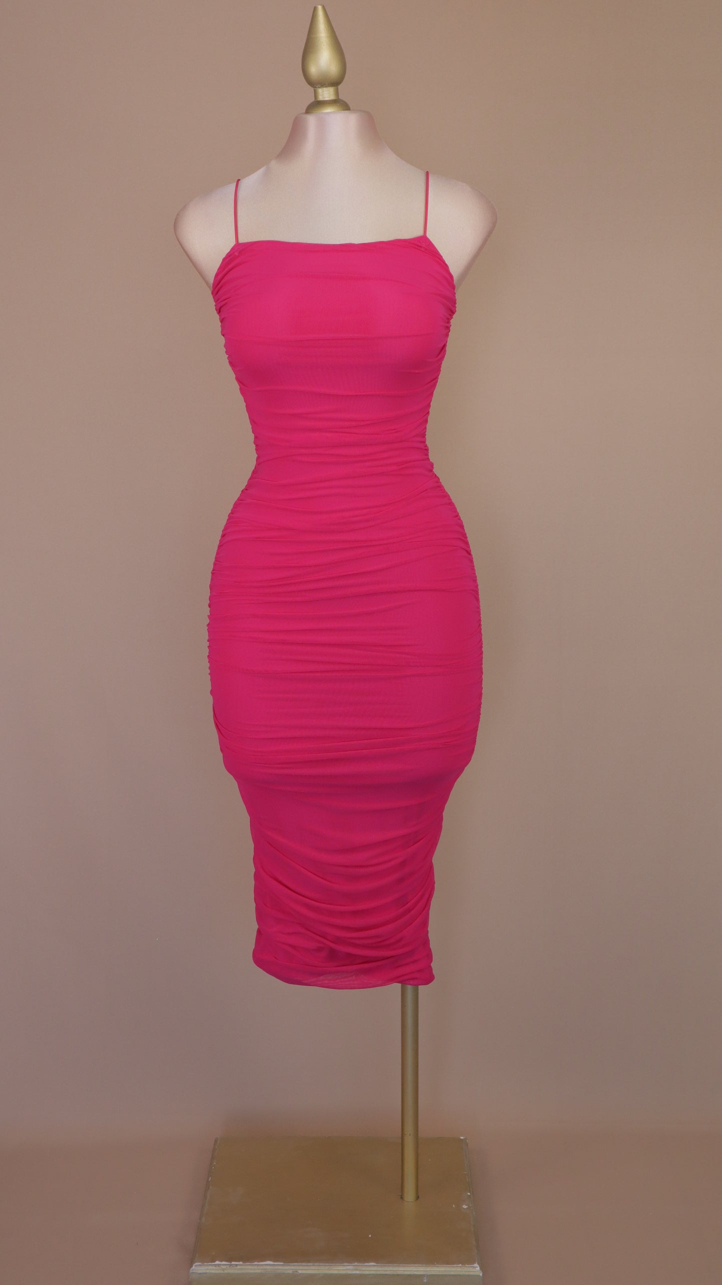 Vestido maxi plisado sensual