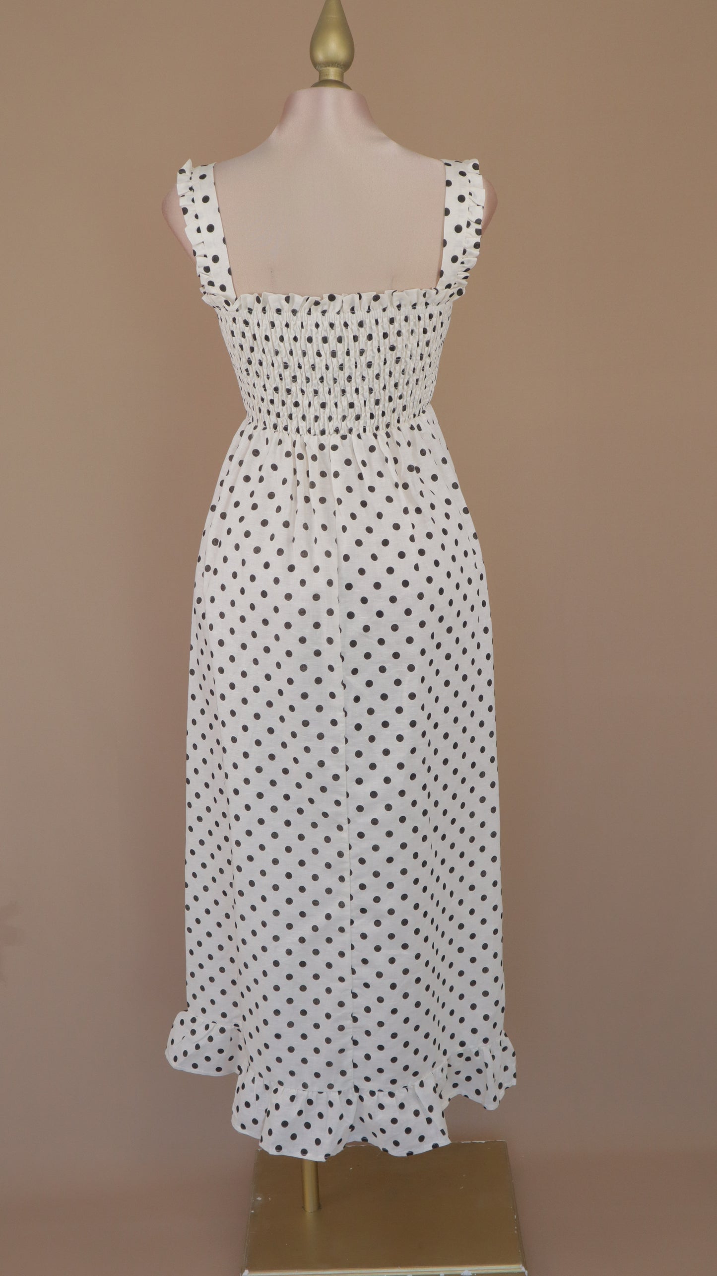 Vestido maxi boleado