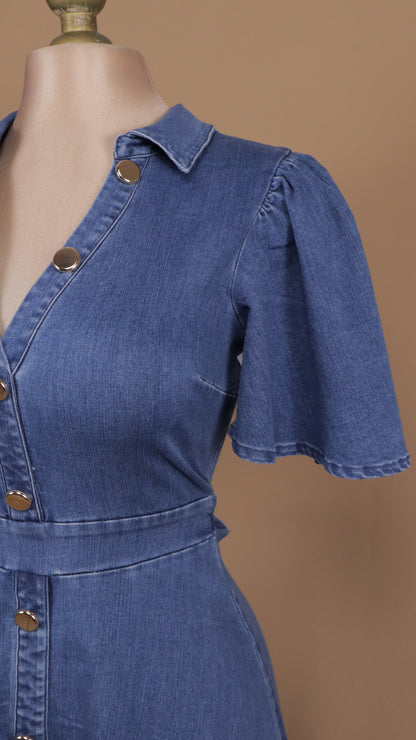 Vestido midi con manga