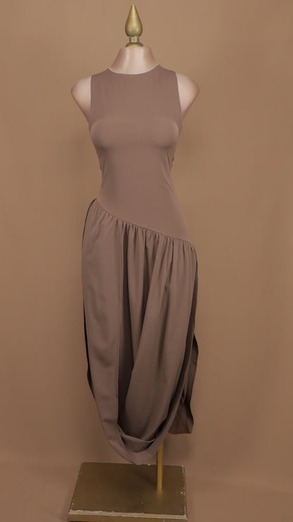 Vestido midi resacado
