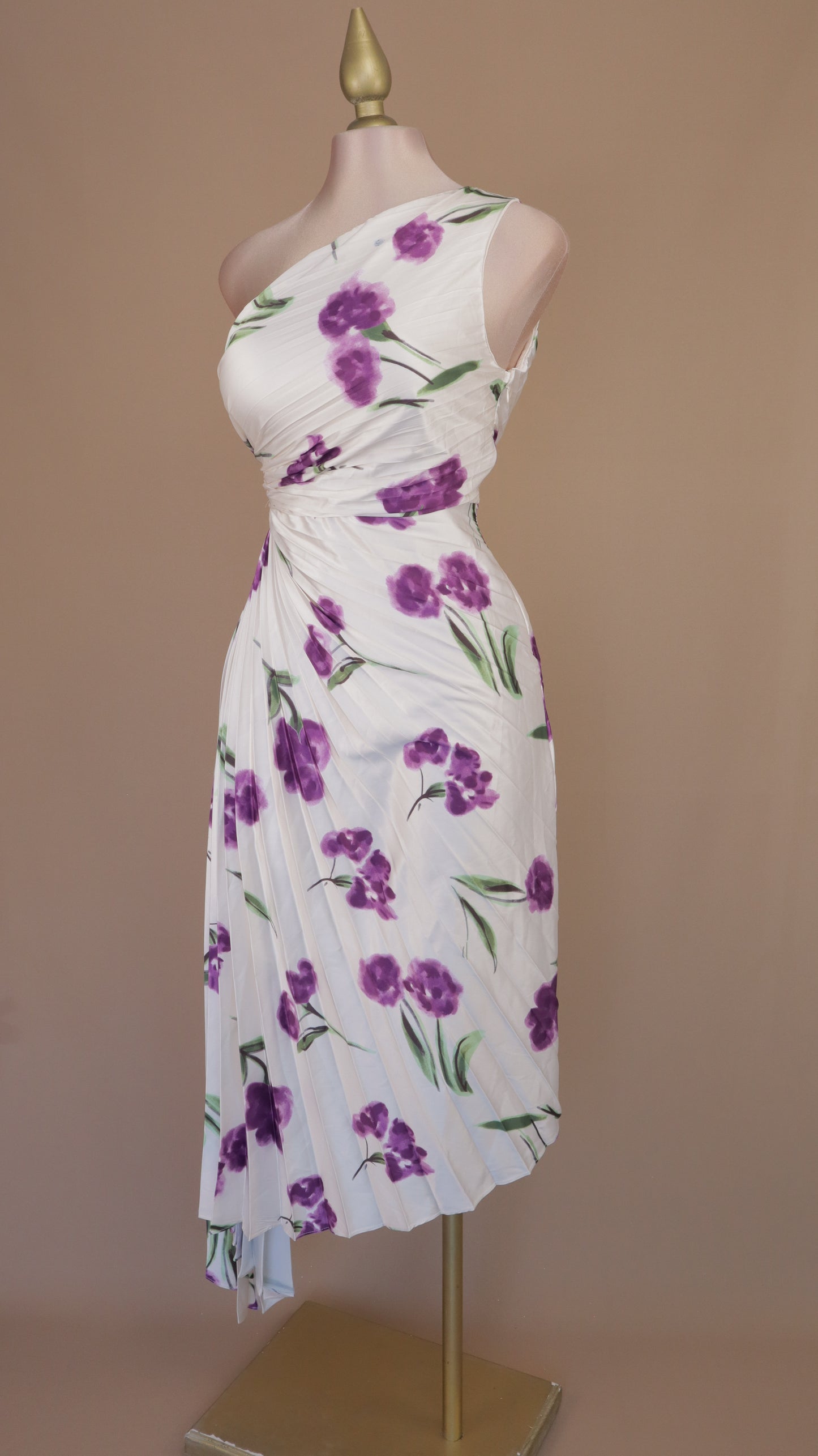 VESTIDO MAXI ASIMETRICO FLORAL