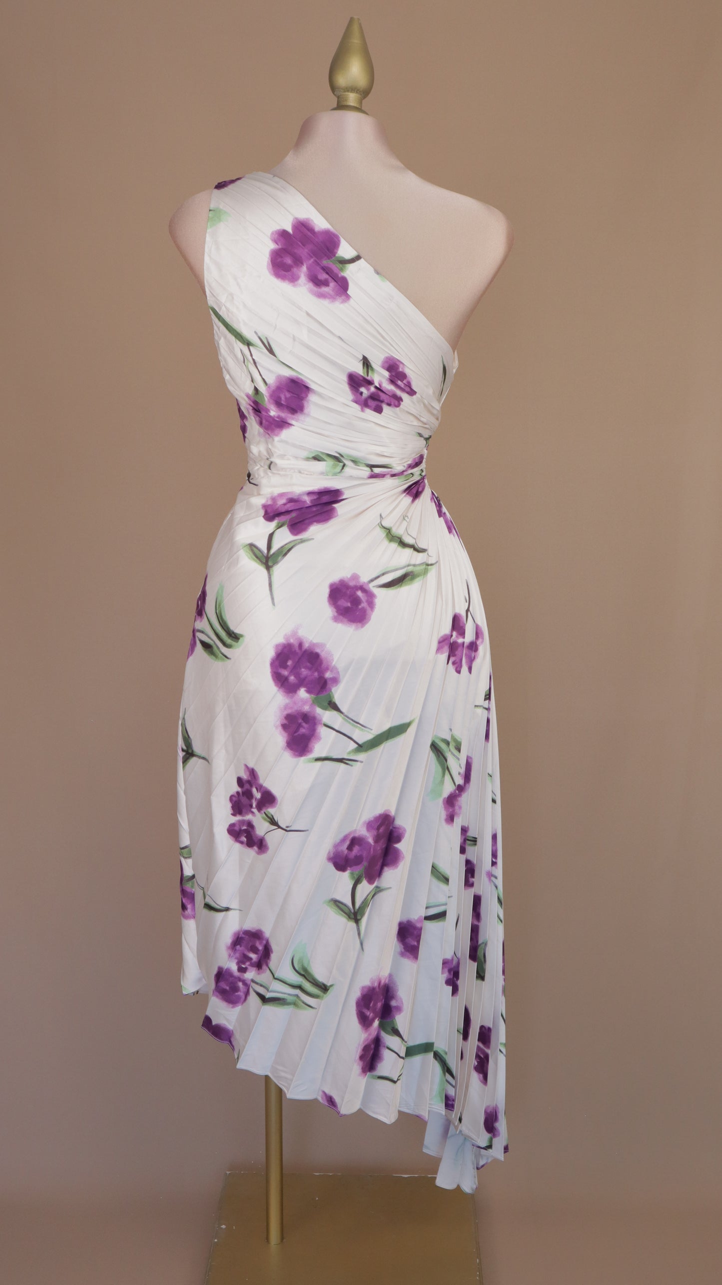 VESTIDO MAXI ASIMETRICO FLORAL