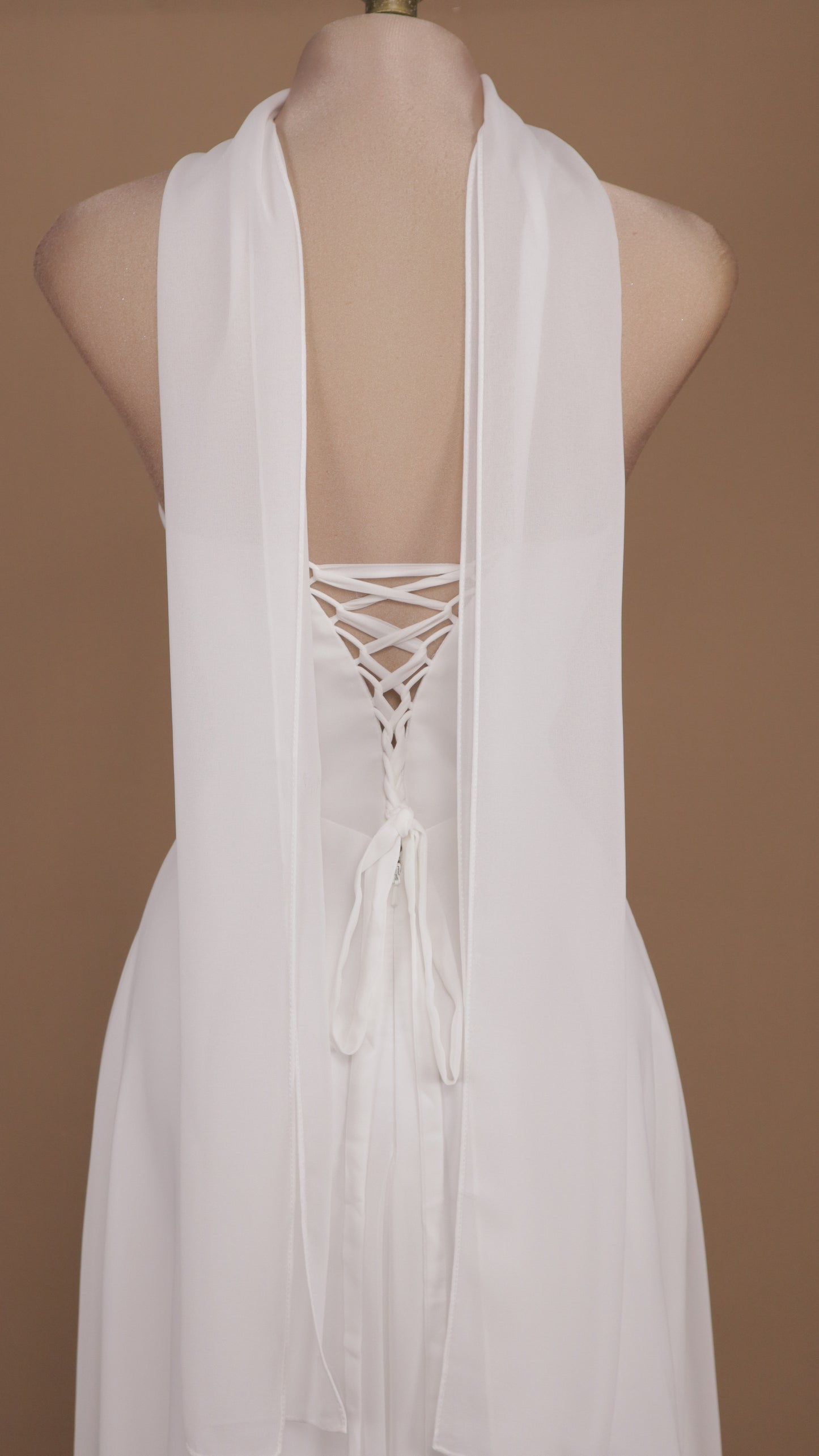 Vestido largo estraple con corset