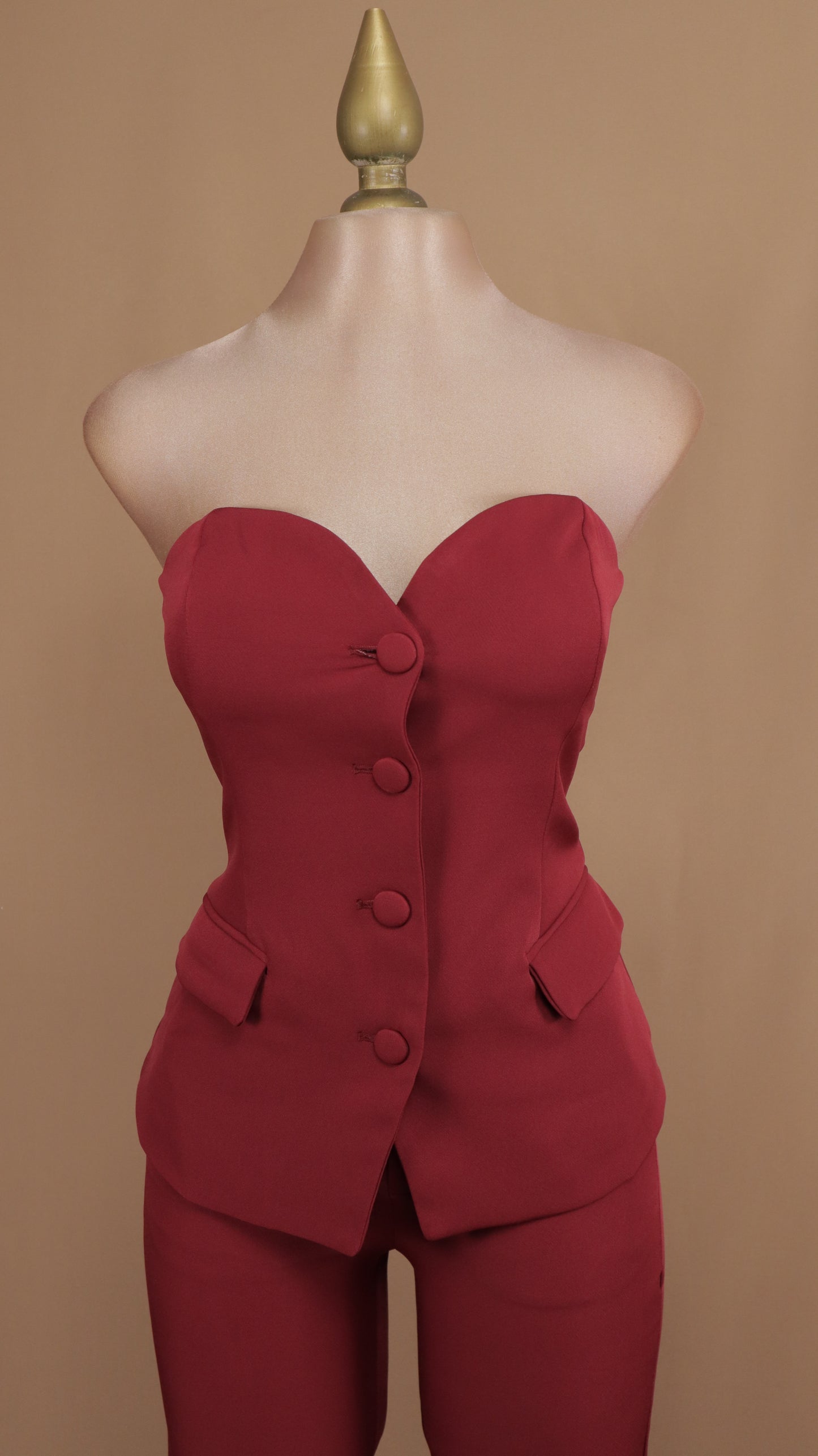 Conjunto de pantalón y saco estraple