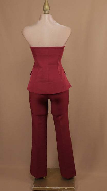 Conjunto de pantalón y saco estraple