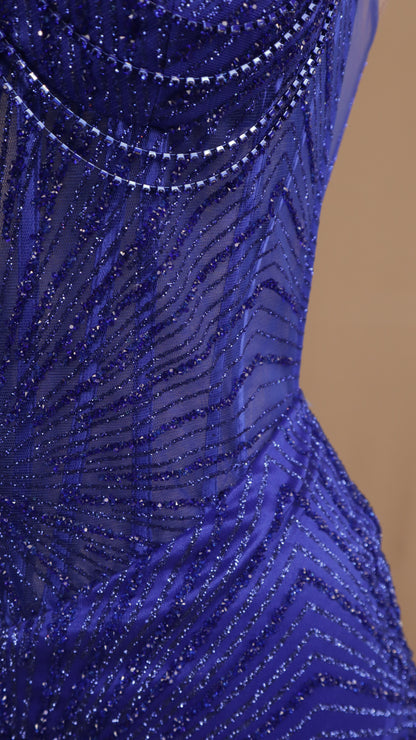 Vestido largo estraple de gala