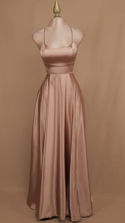 Vestido largo satin cool