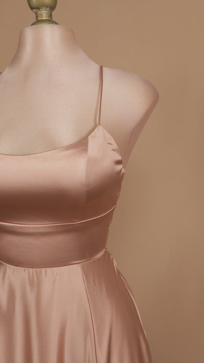 Vestido largo satin cool
