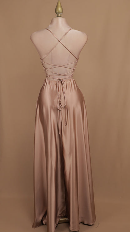 Vestido largo satin cool