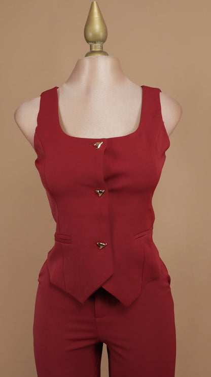 Conjunto de pantalón con saco resacado