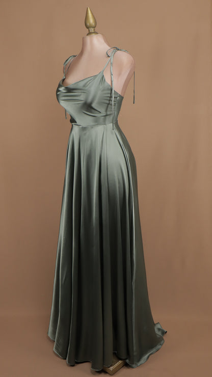 Vestido linea A de tirantes