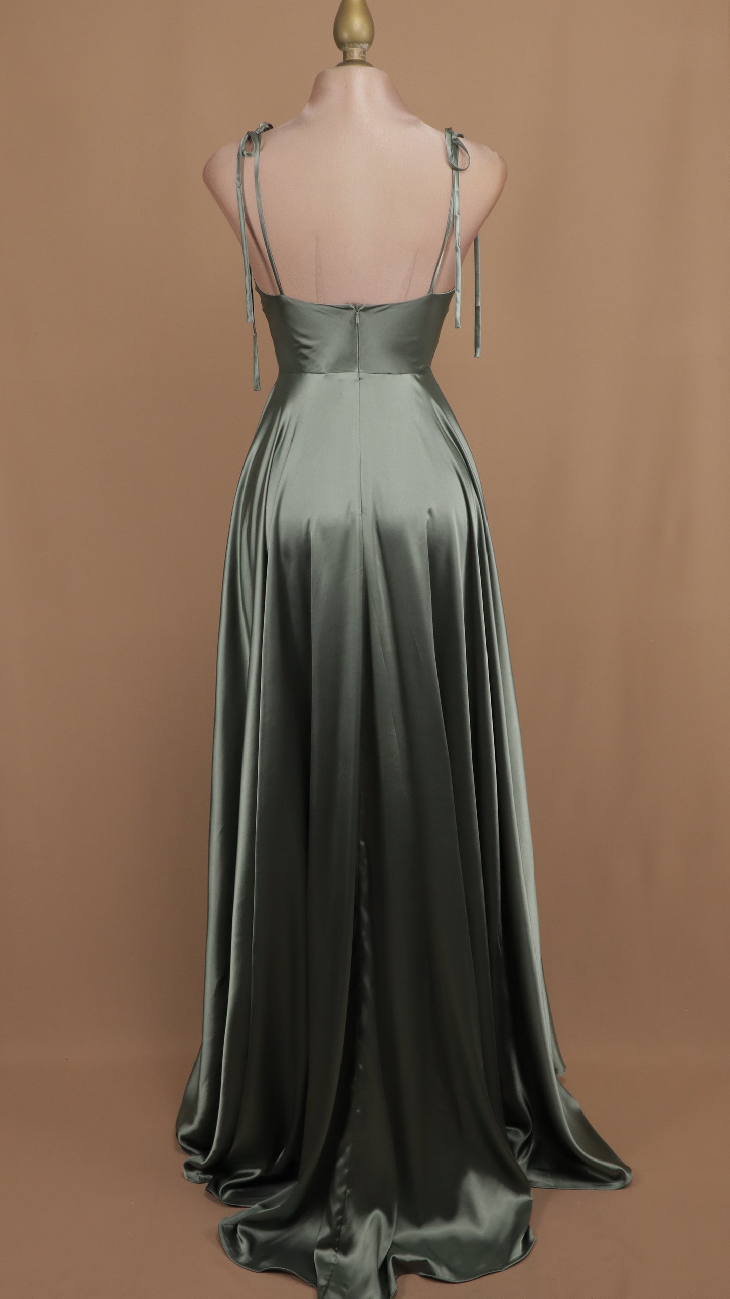 Vestido linea A de tirantes