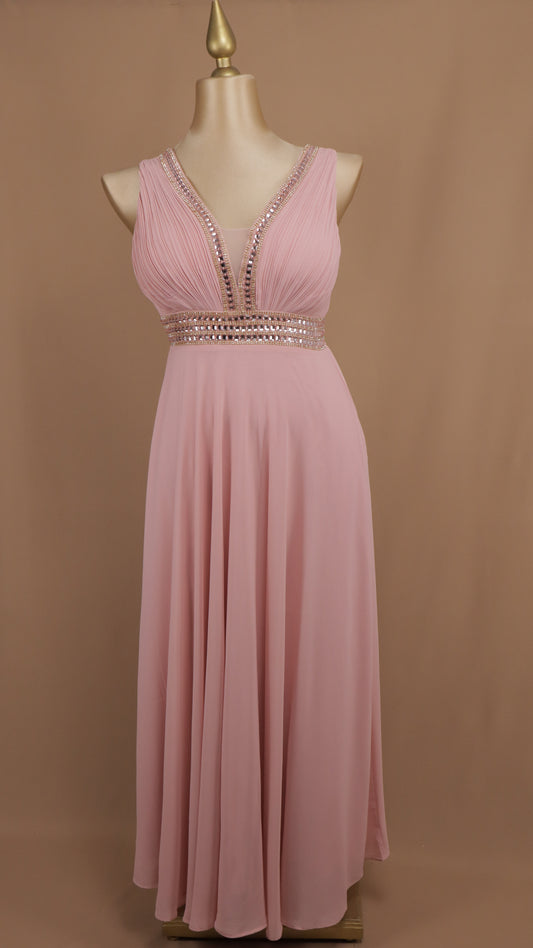 Vestido plus size con aplicación en cintura