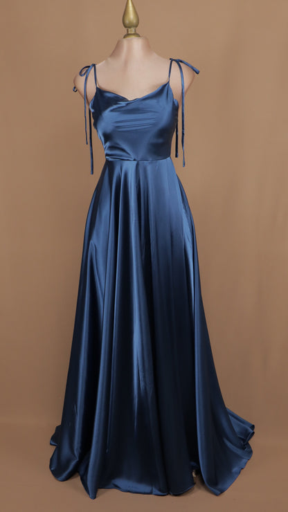 Vestido linea A de tirantes