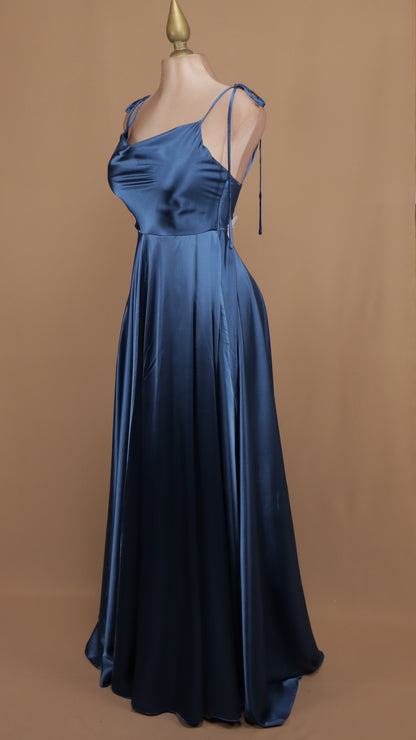 Vestido linea A de tirantes