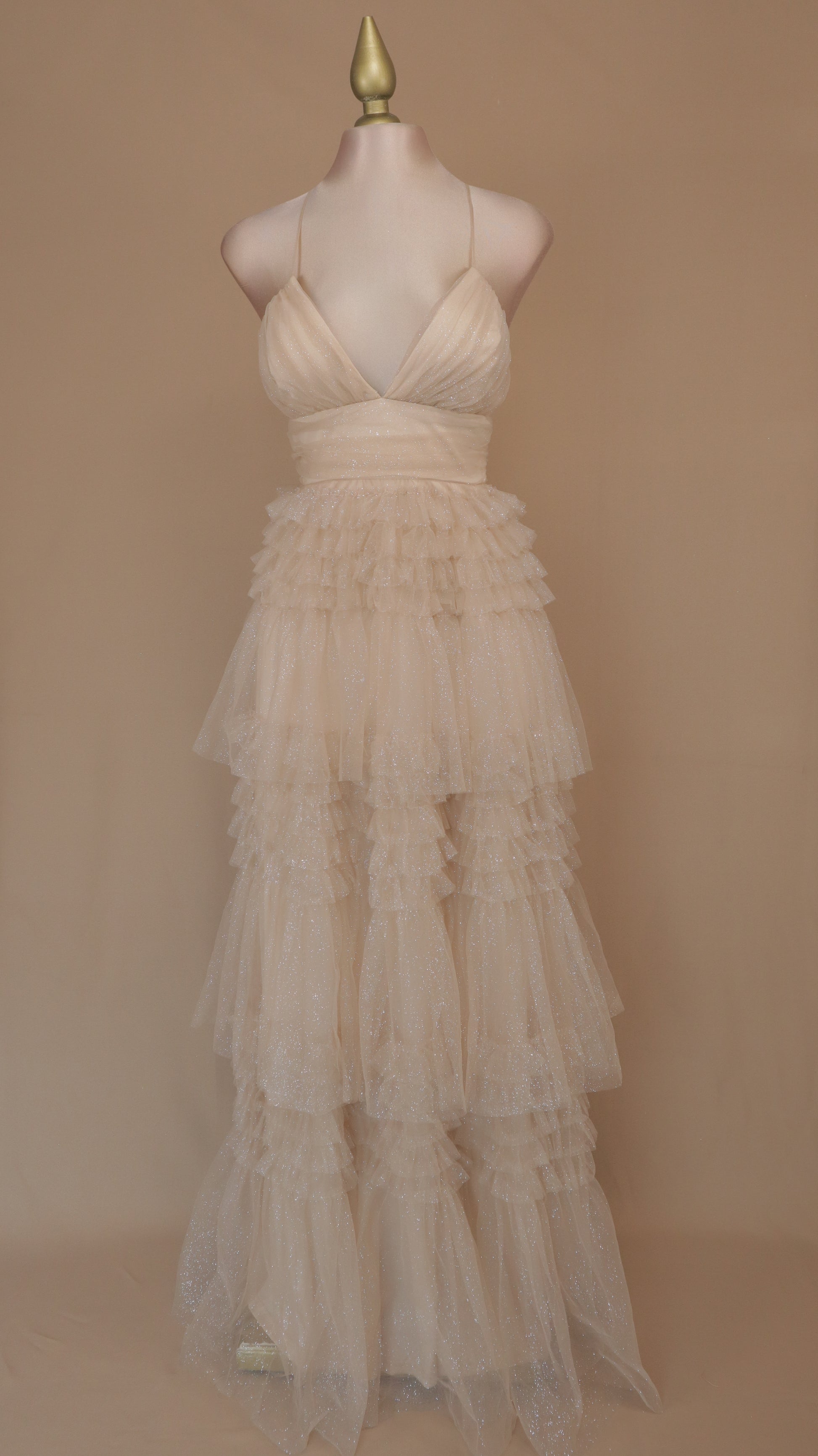 Vestidos Elegantes Vestidos De Noche Con Olanes Vestido Largo Con