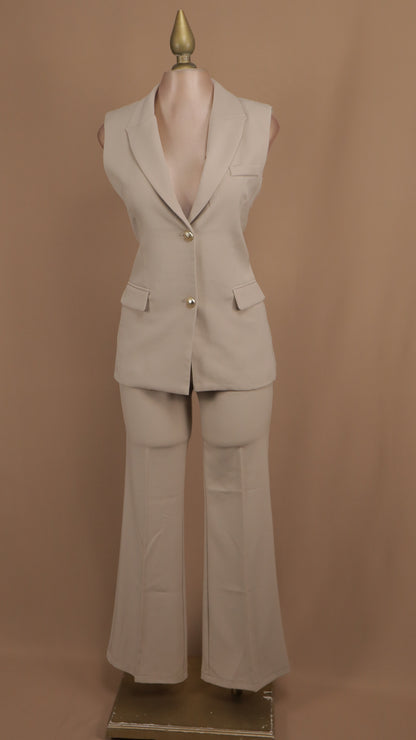 Conjunto de pantalón y saco resacado